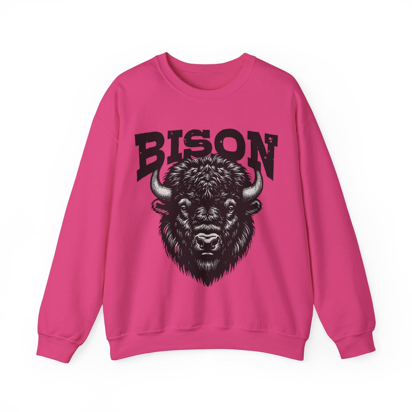 Bedford Bison CREWNECK Sweatshirt Parents Grandparents, Softball Game Day Crew Neck, Sports Fan Apparel, Team Spirit