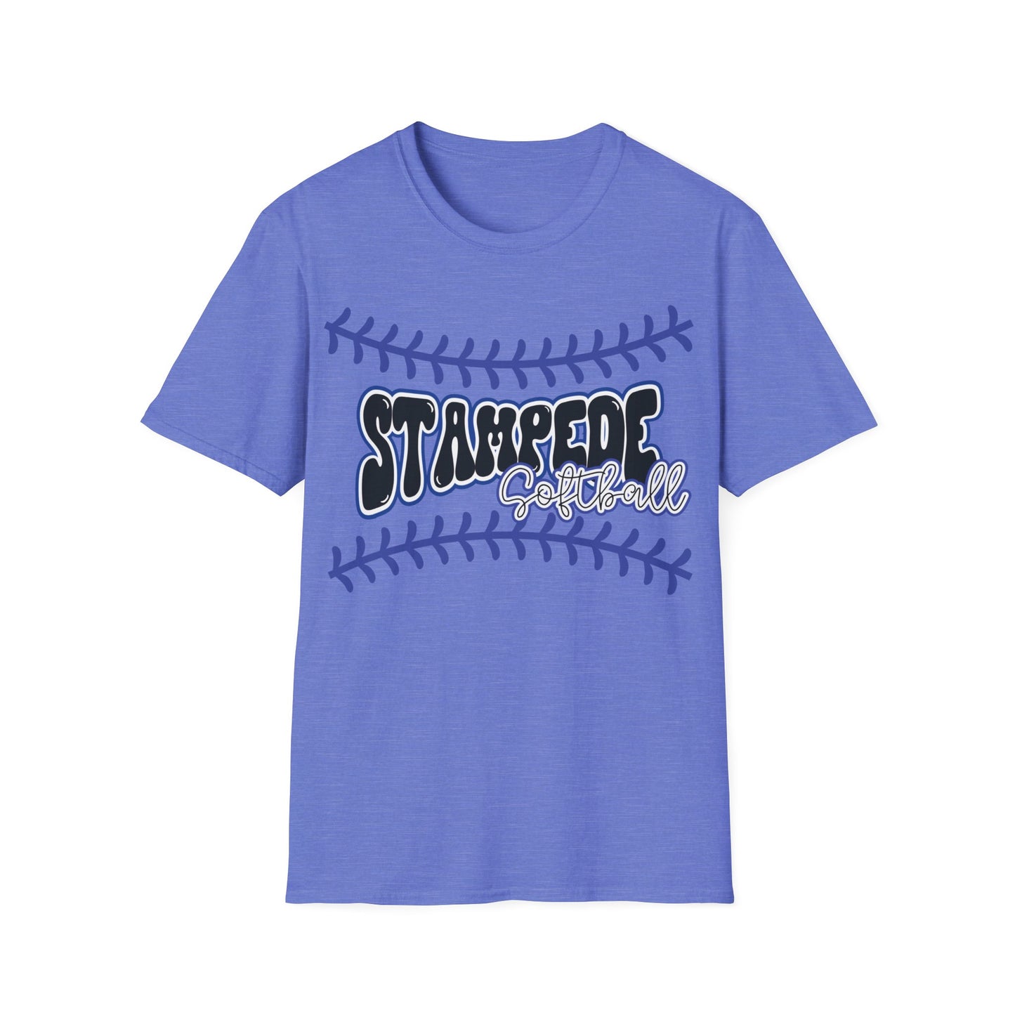 Stampede Softball Unisex T-Shirt for Parents and Grandparents, Softstyle Tee for All, Game Day Shirt, Sports Fan Apparel, Team
