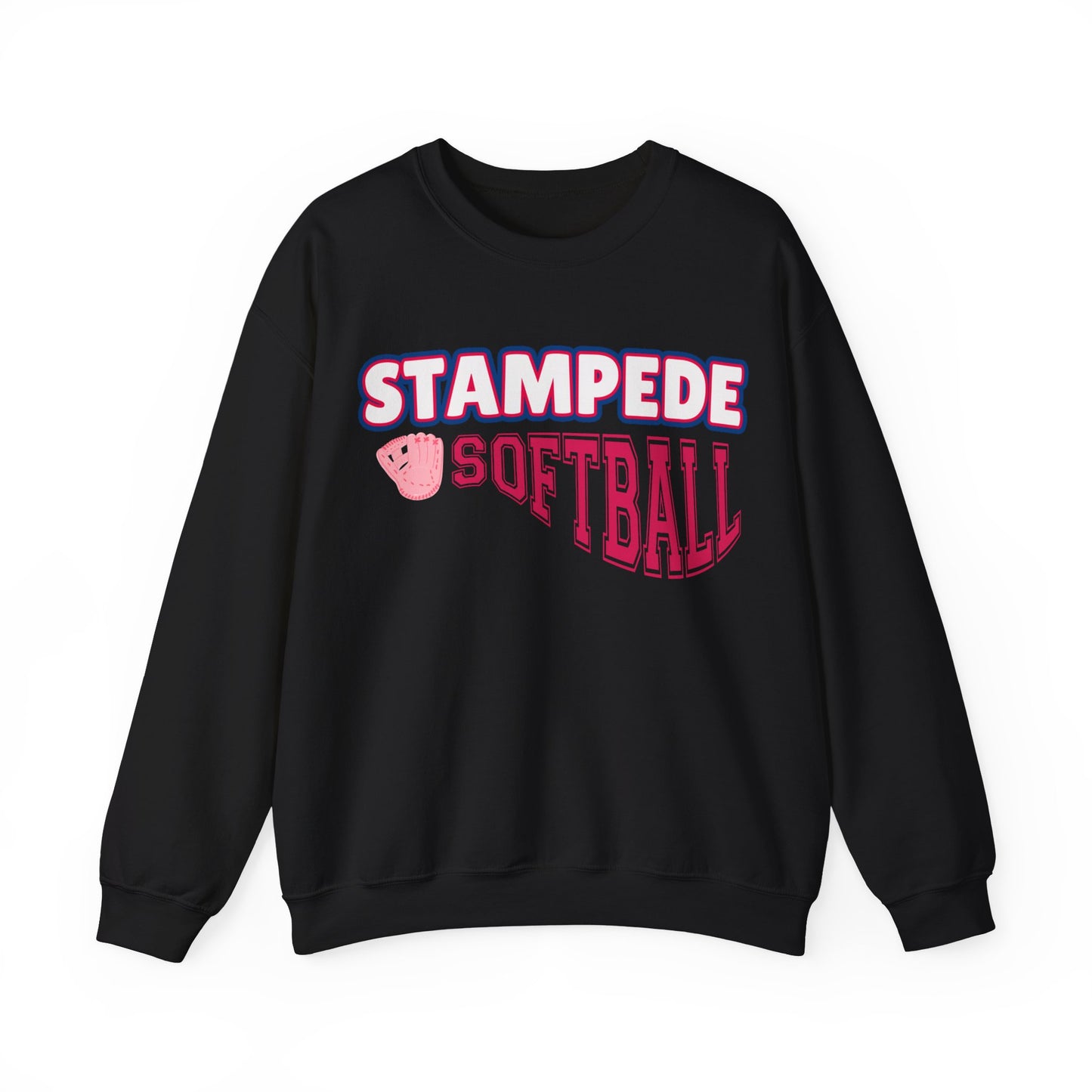 Stampede Softball Sweatshirt Parents Grandparents, Softball Game Day Crew Neck, Sports Fan Apparel, Team Spirit Crewneck Sweater