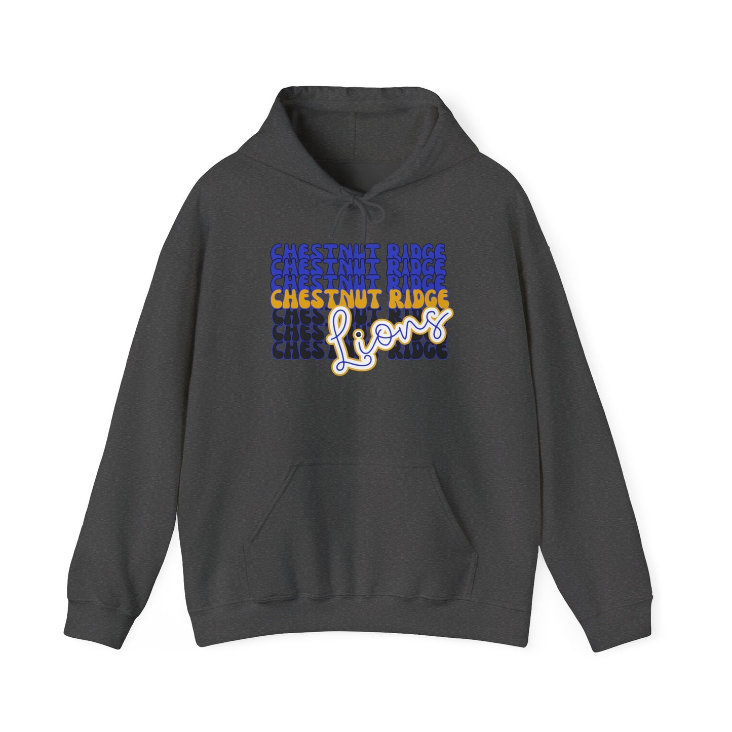 Chestnut Ridge Lions Unisex Heavy Blend Hooded Sweatshirt for Parents Grandparents, Game Day, Sports Fan Apparel, Team Spirit