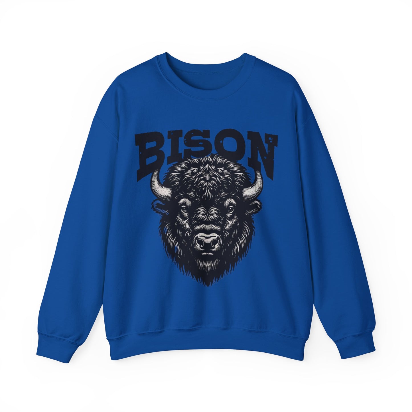 Bedford Bison CREWNECK Sweatshirt Parents Grandparents, Softball Game Day Crew Neck, Sports Fan Apparel, Team Spirit