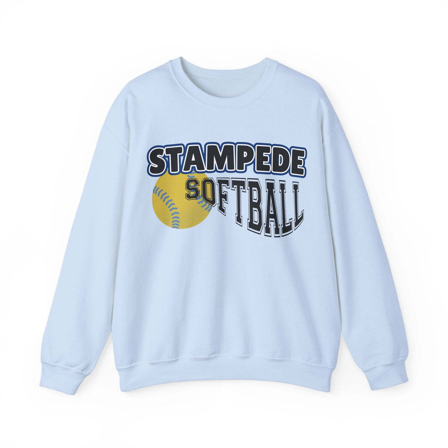 Stampede Softball Sweatshirt Parents Grandparents, Softball Game Day Crew Neck, Sports Fan Apparel, Team Spirit