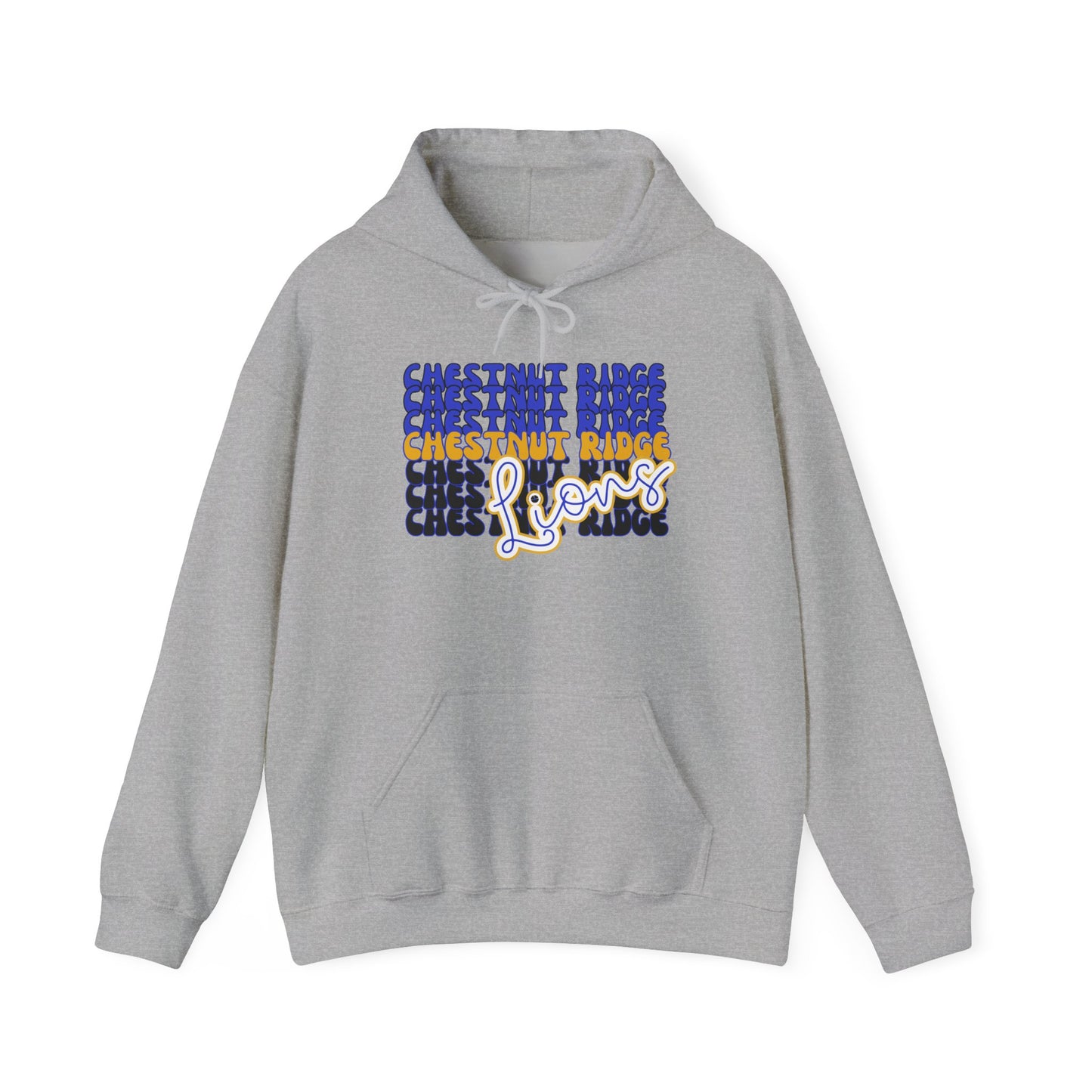 Chestnut Ridge Lions Unisex Heavy Blend Hooded Sweatshirt for Parents Grandparents, Game Day, Sports Fan Apparel, Team Spirit