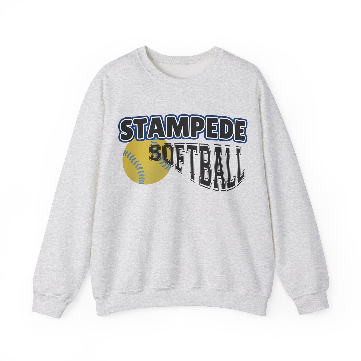 Stampede Softball Sweatshirt Parents Grandparents, Softball Game Day Crew Neck, Sports Fan Apparel, Team Spirit