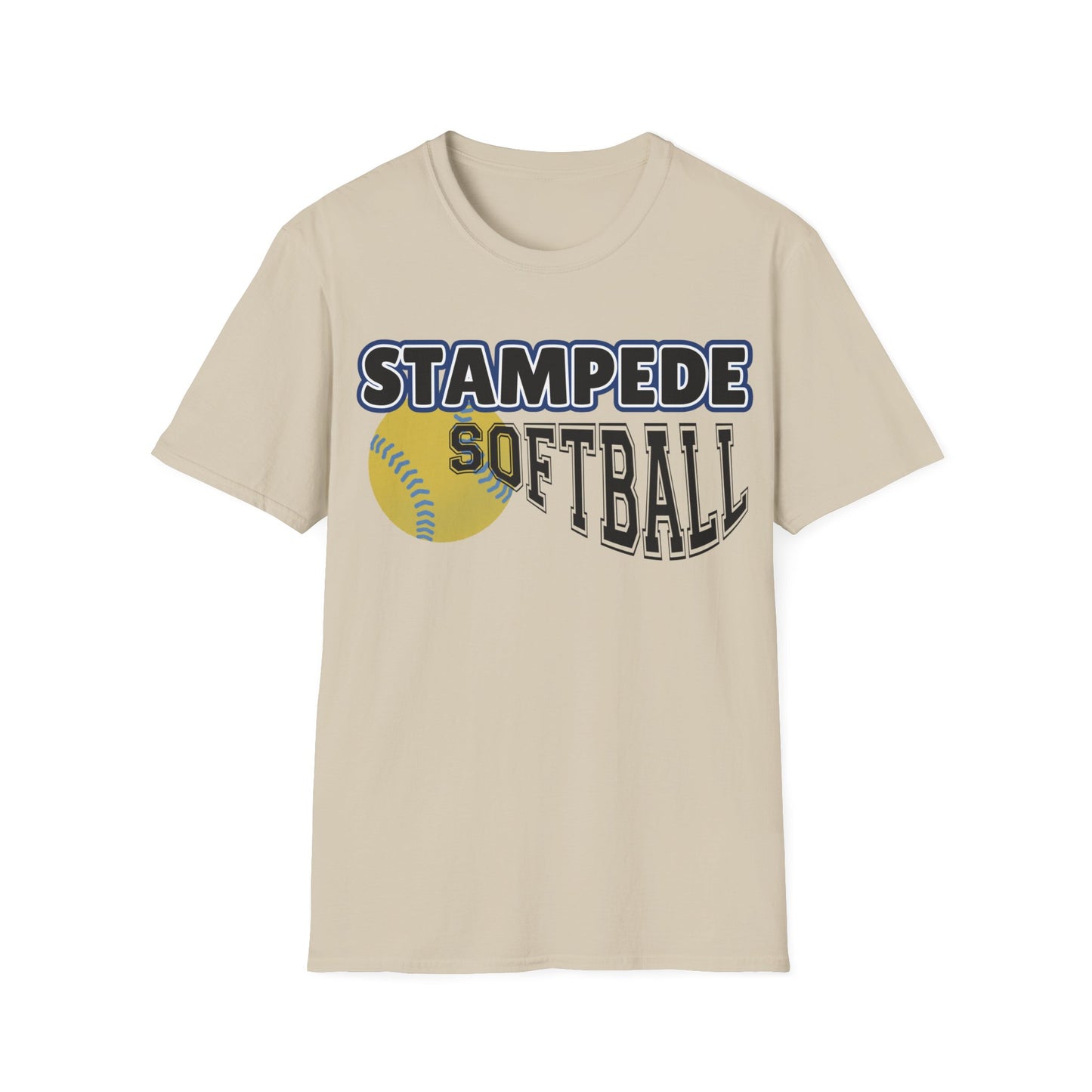 Stampede Softball Unisex T-Shirt for Parents and Grandparents, Softstyle Tee for All, Baseball Game Day Shirt, Sports Fan Apparel, Team