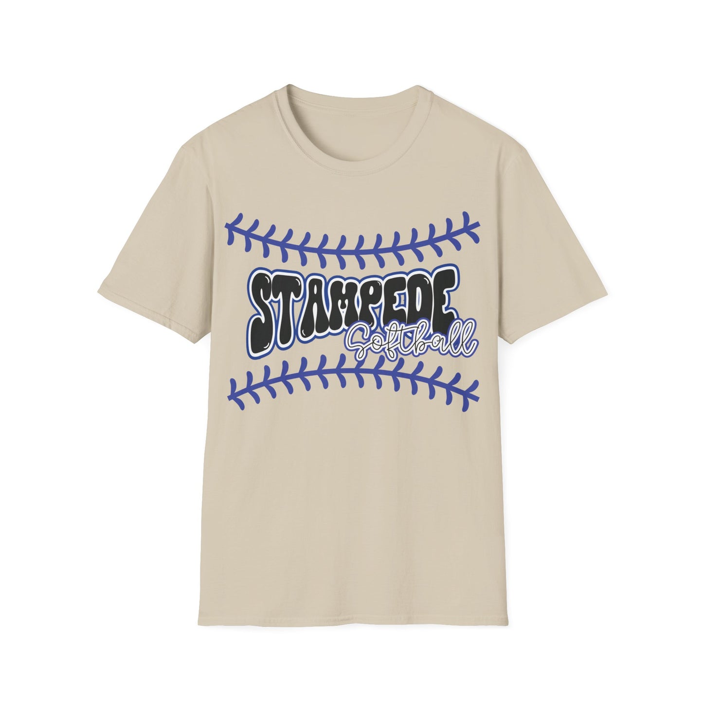 Stampede Softball Unisex T-Shirt for Parents and Grandparents, Softstyle Tee for All, Game Day Shirt, Sports Fan Apparel, Team