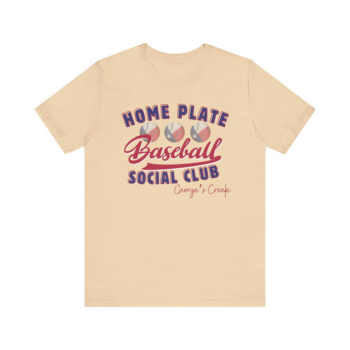 George's Creek Home Plate Baseball Social Club T-Shirt, Sideline Social Club Tee, George's Creek TShirt