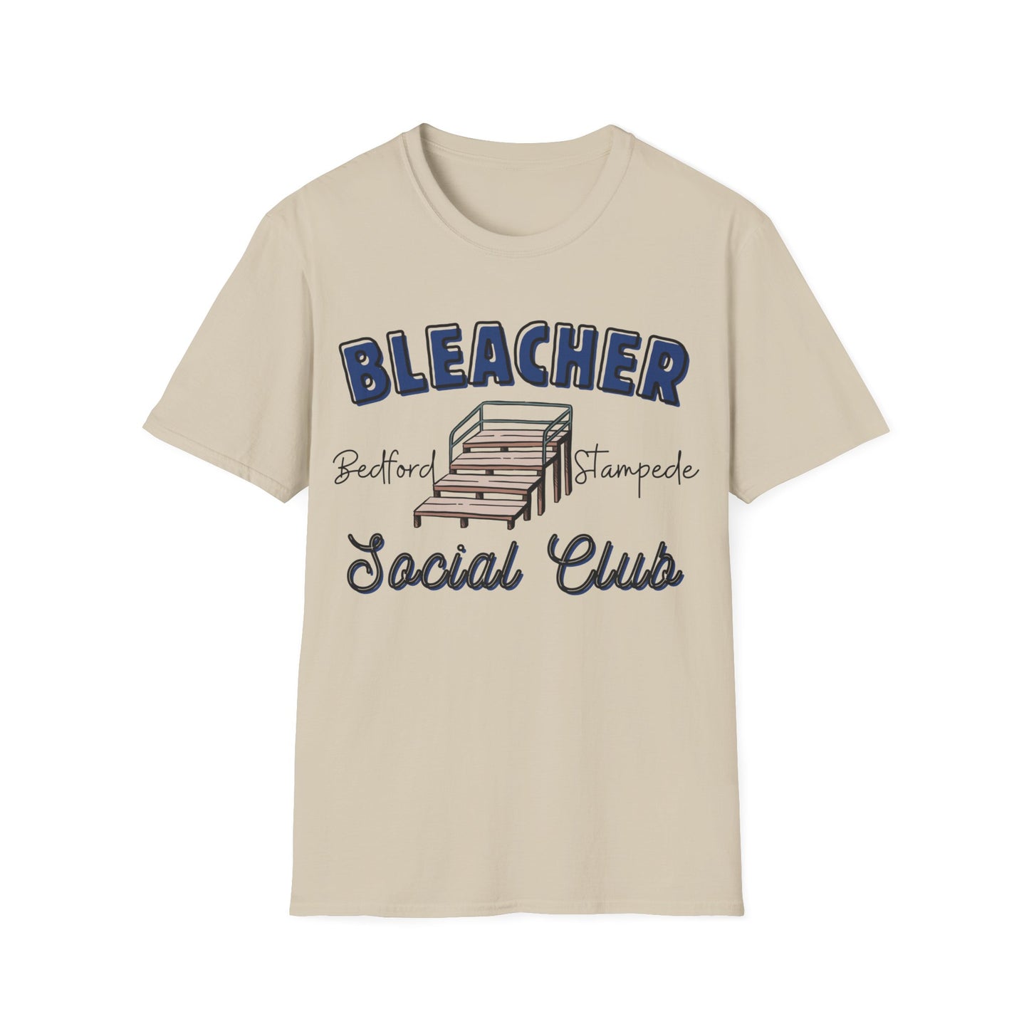 Stampede Softball Social Club Bleacher T-Shirt for Parents and Grandparents, Softstyle Tee for All, Softball Game Day Shirt, Sports Fan Apparel, Team Spirit