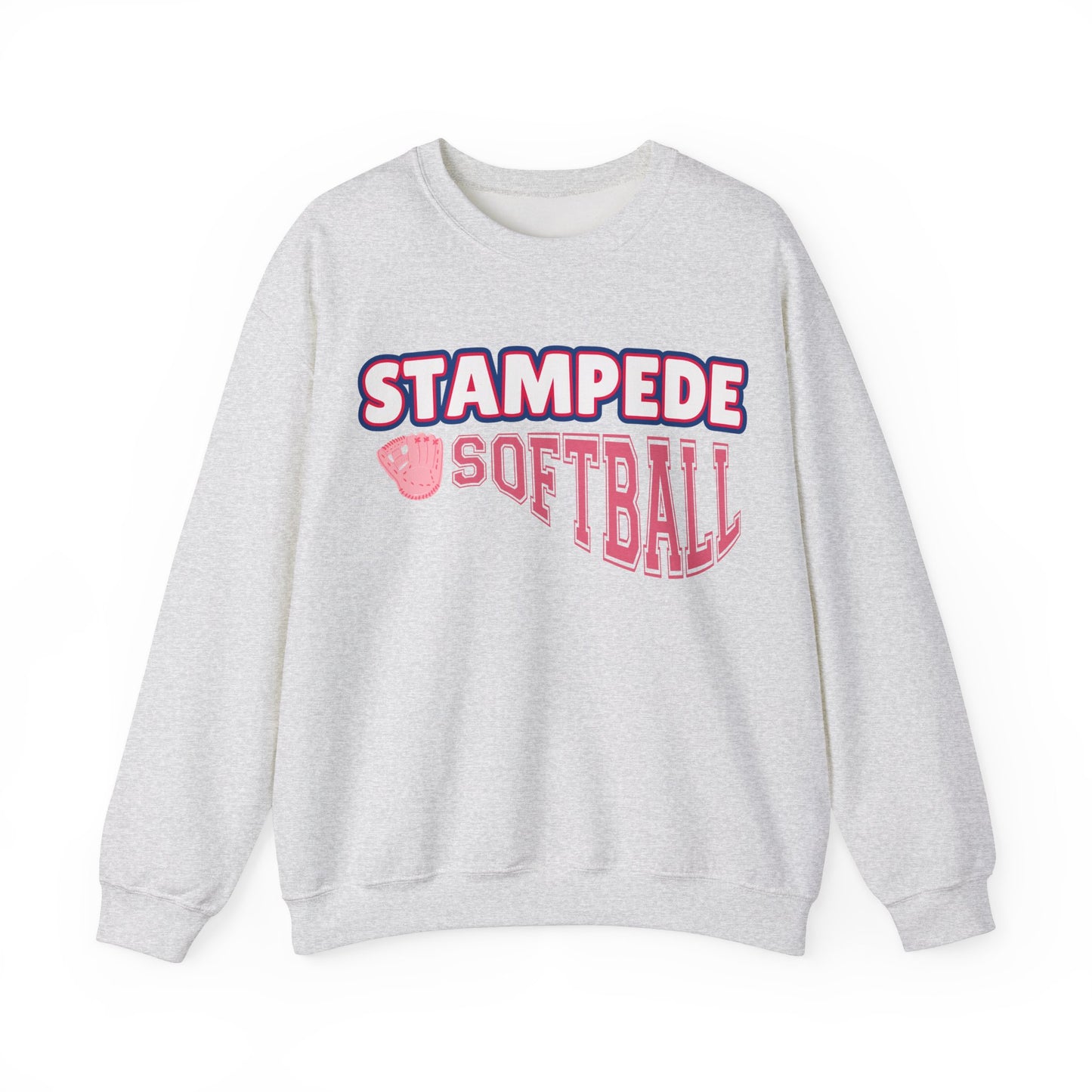 Stampede Softball Sweatshirt Parents Grandparents, Softball Game Day Crew Neck, Sports Fan Apparel, Team Spirit Crewneck Sweater