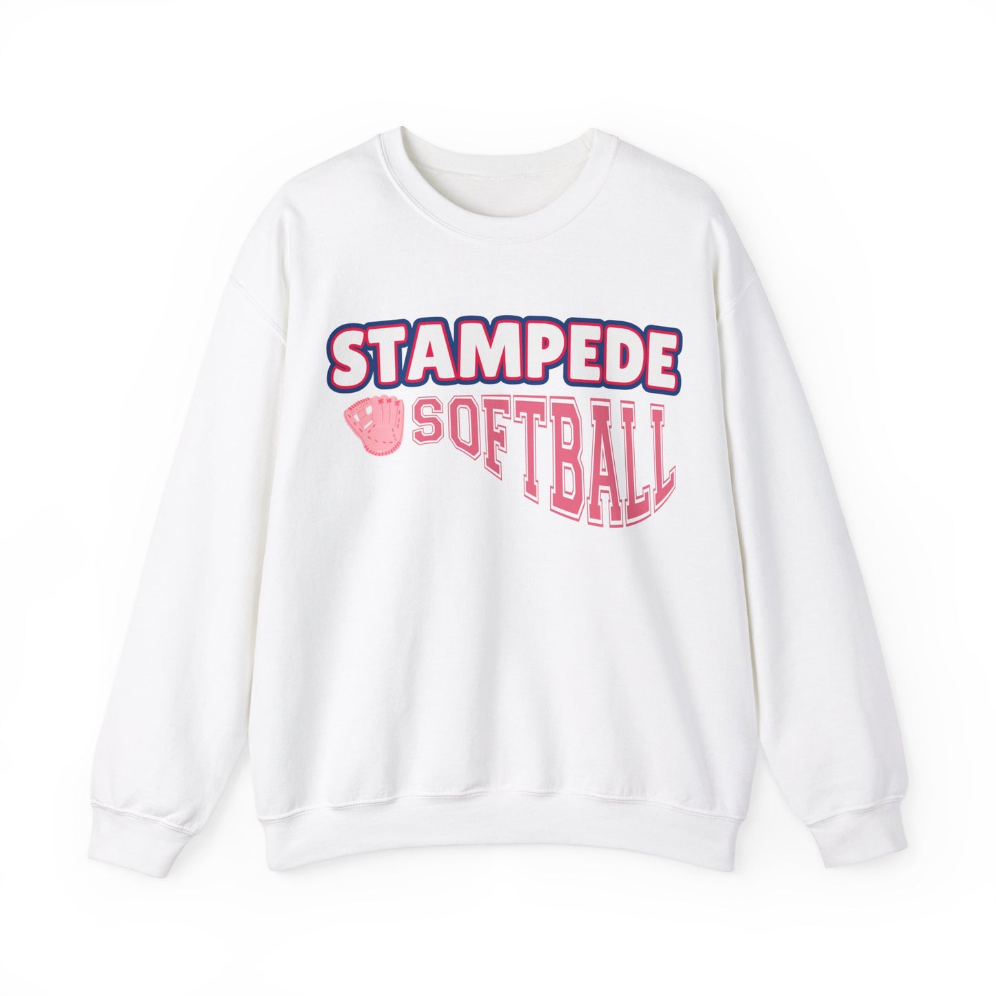 Stampede Softball Sweatshirt Parents Grandparents, Softball Game Day Crew Neck, Sports Fan Apparel, Team Spirit Crewneck Sweater