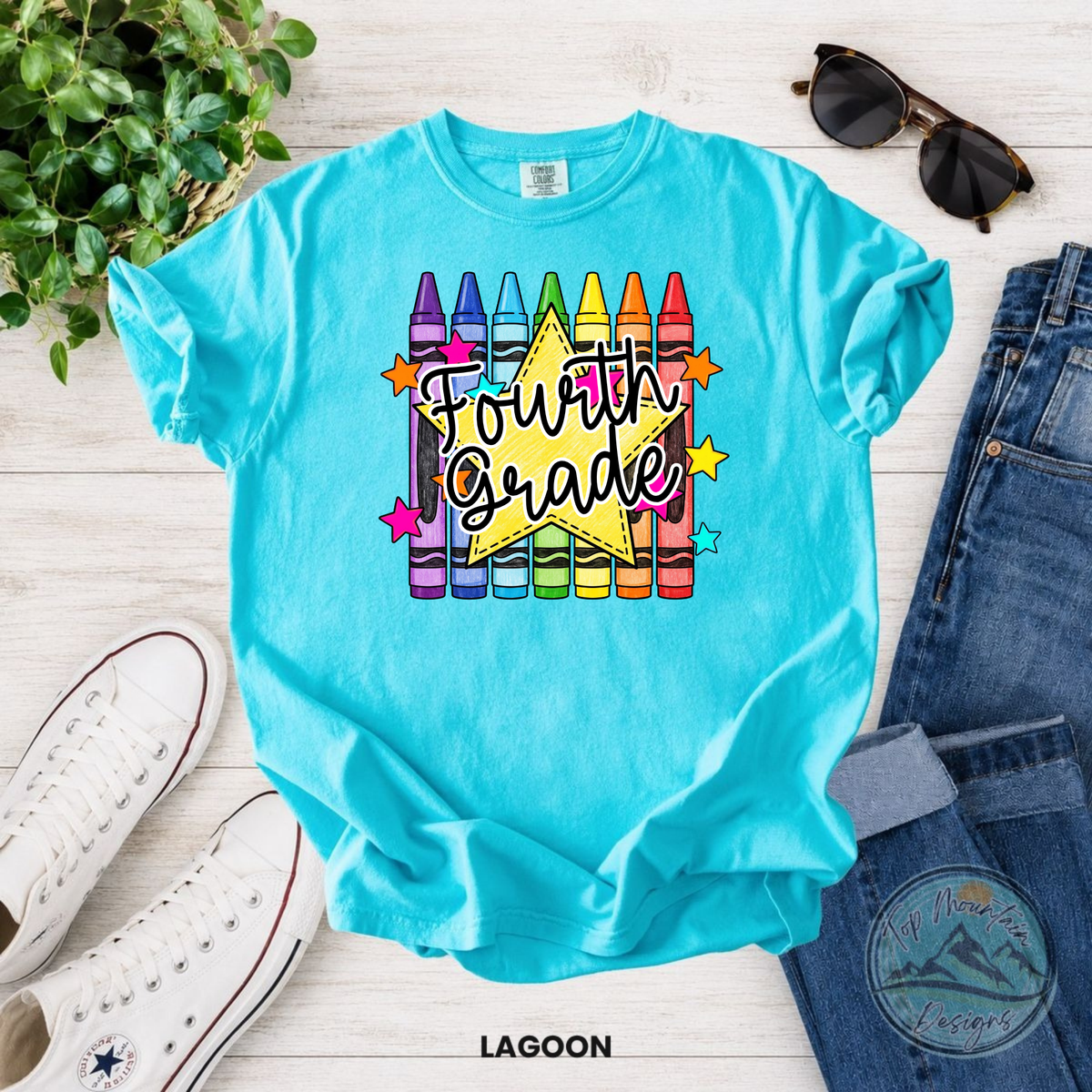 Fourth Grade Crayon T-Shirt