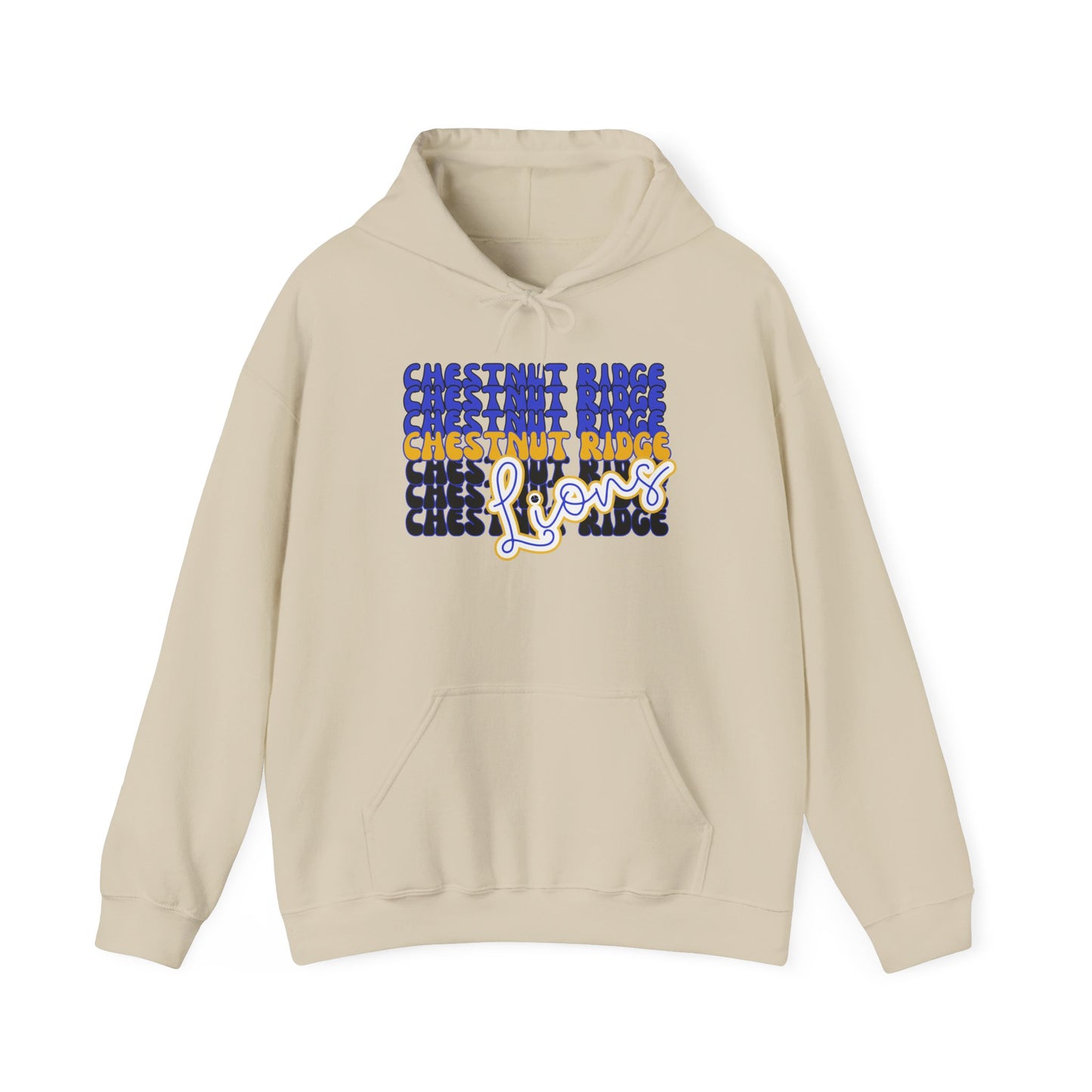 Chestnut Ridge Lions Unisex Heavy Blend Hooded Sweatshirt for Parents Grandparents, Game Day, Sports Fan Apparel, Team Spirit