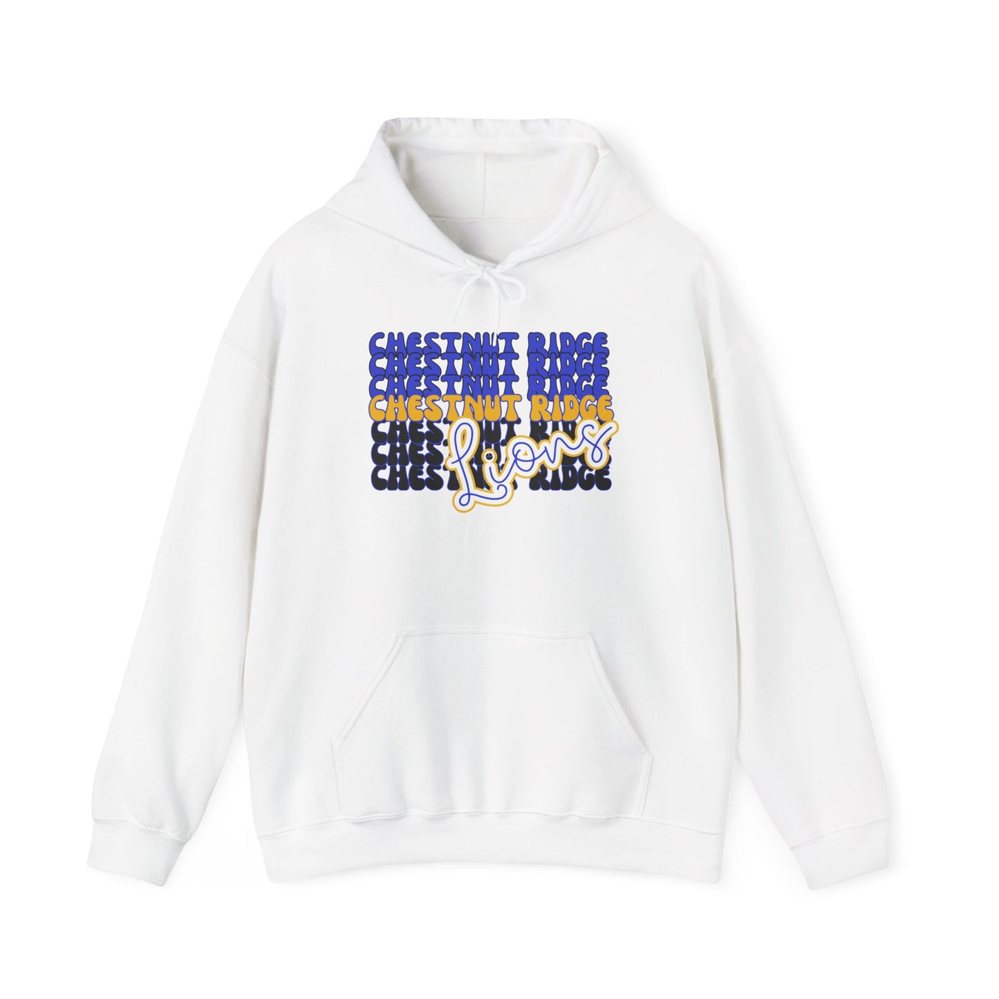 Chestnut Ridge Lions Unisex Heavy Blend Hooded Sweatshirt for Parents Grandparents, Game Day, Sports Fan Apparel, Team Spirit