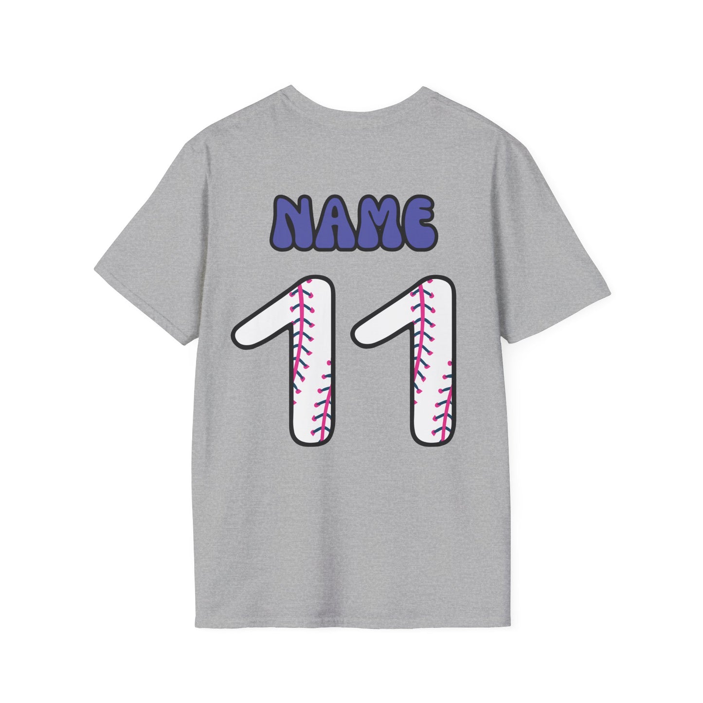 Crick Bratz MAMA Softball Shirt with PERSONALIZED Name & Number on Back