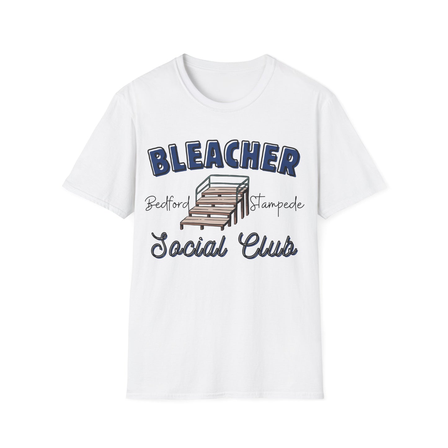 Stampede Softball Social Club Bleacher T-Shirt for Parents and Grandparents, Softstyle Tee for All, Softball Game Day Shirt, Sports Fan Apparel, Team Spirit