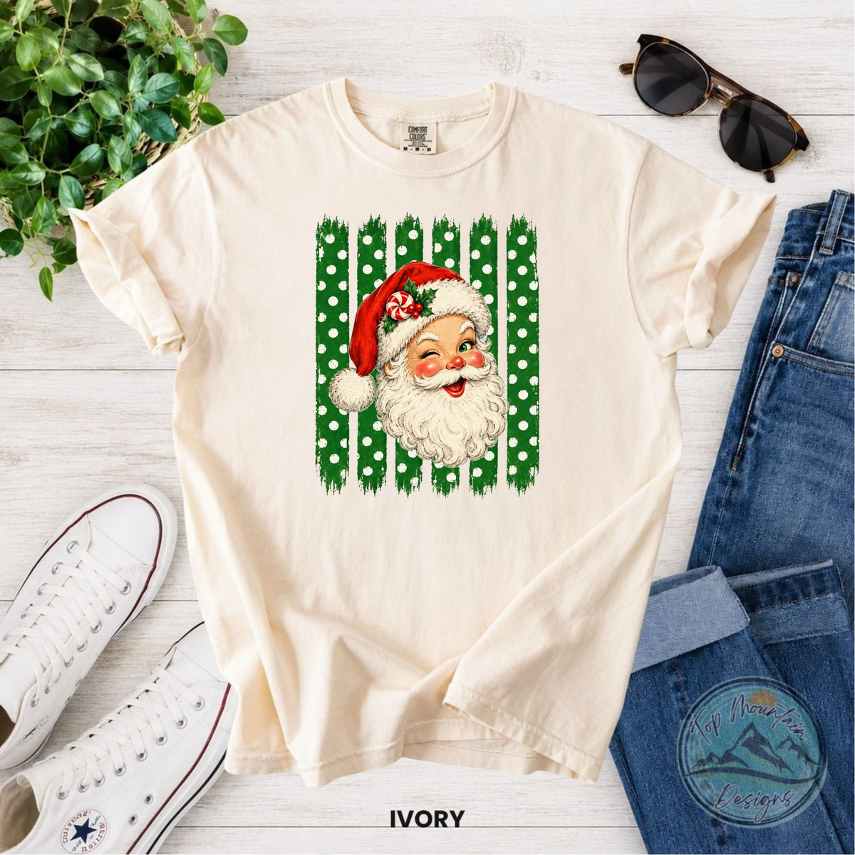 Cute Santa Polka Dot