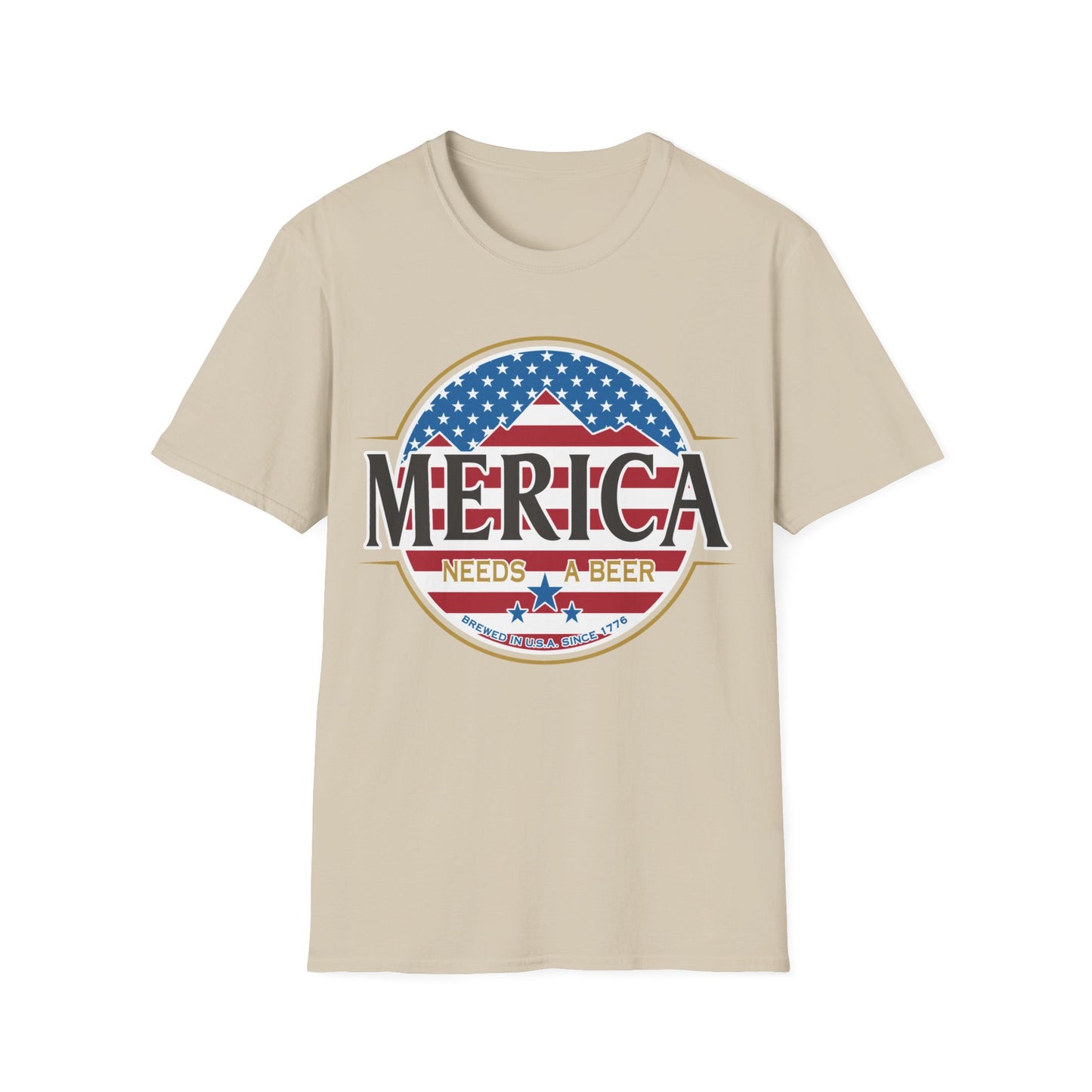 Merica Needs A Beer T-Shirt, 4th of July Shirt, Independence Day Tshirt, Gift for Dad Shirt