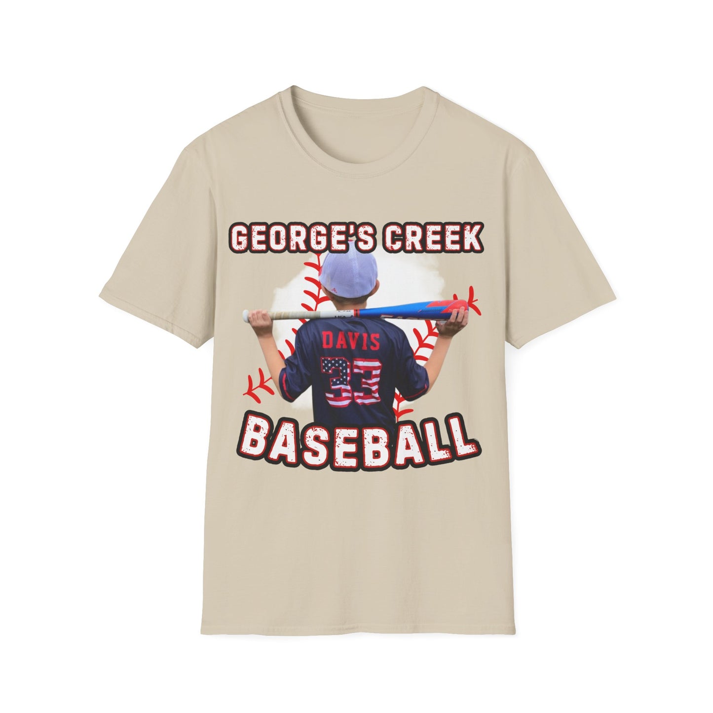 George's Creek Custom T-Shirt for Baseball with picture and number