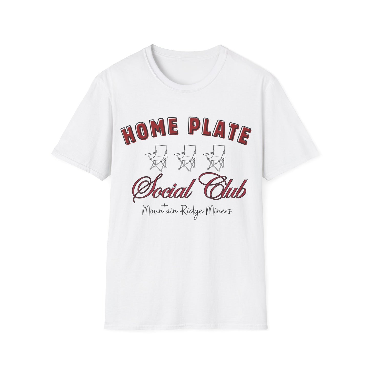 MOUNTAIN RIDGE HOME PLATE SOCIAL CLUB T-SHIRT, Mountain Ridge School Spirit T-Shirt, Mountain Ridge Miners Shirt, Mountain Ridge Gift for Mom or Dad