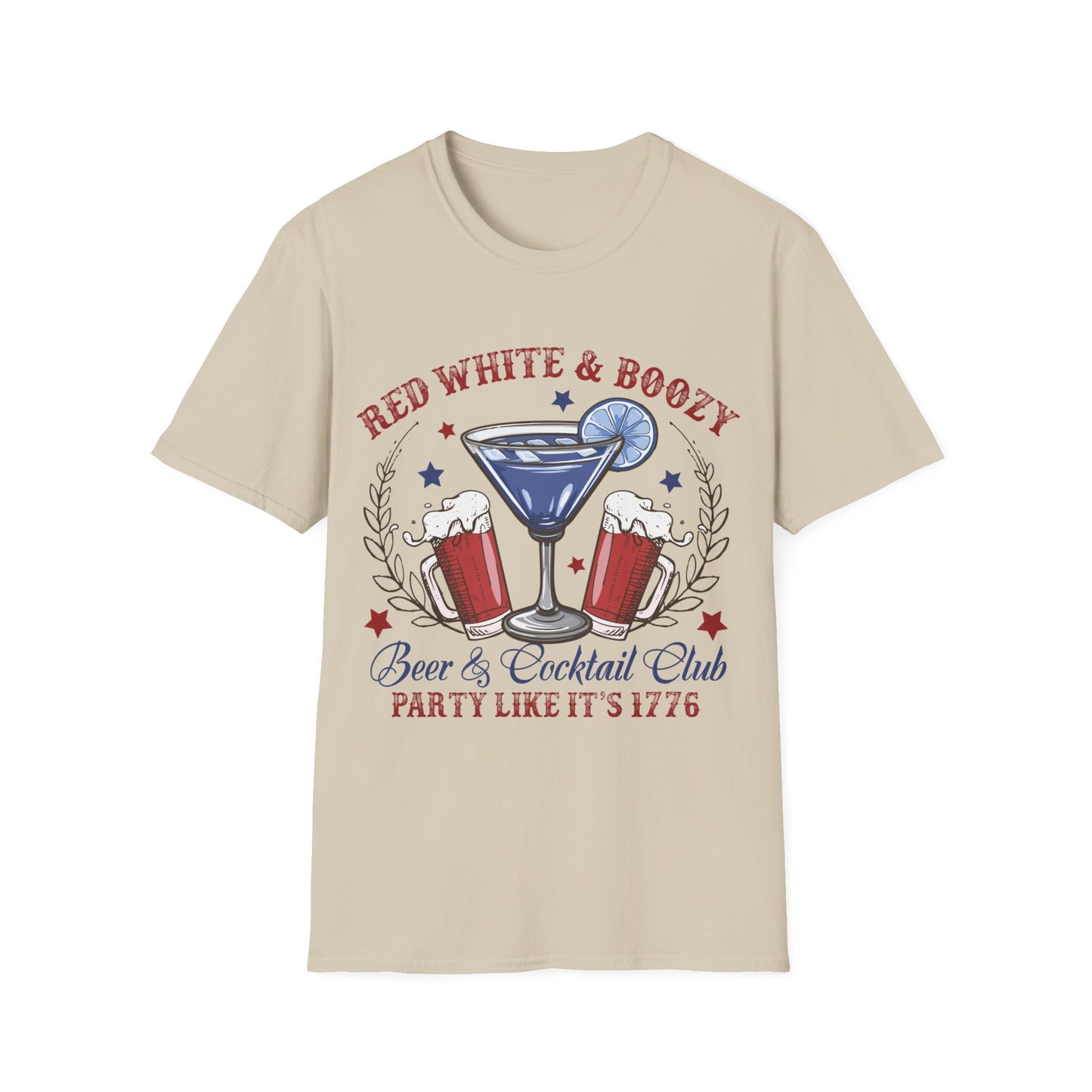 Red, White & Boozy T-Shirt, 4th of July Shirt, Independence Day Tshirt, Gift for Mom Shirt