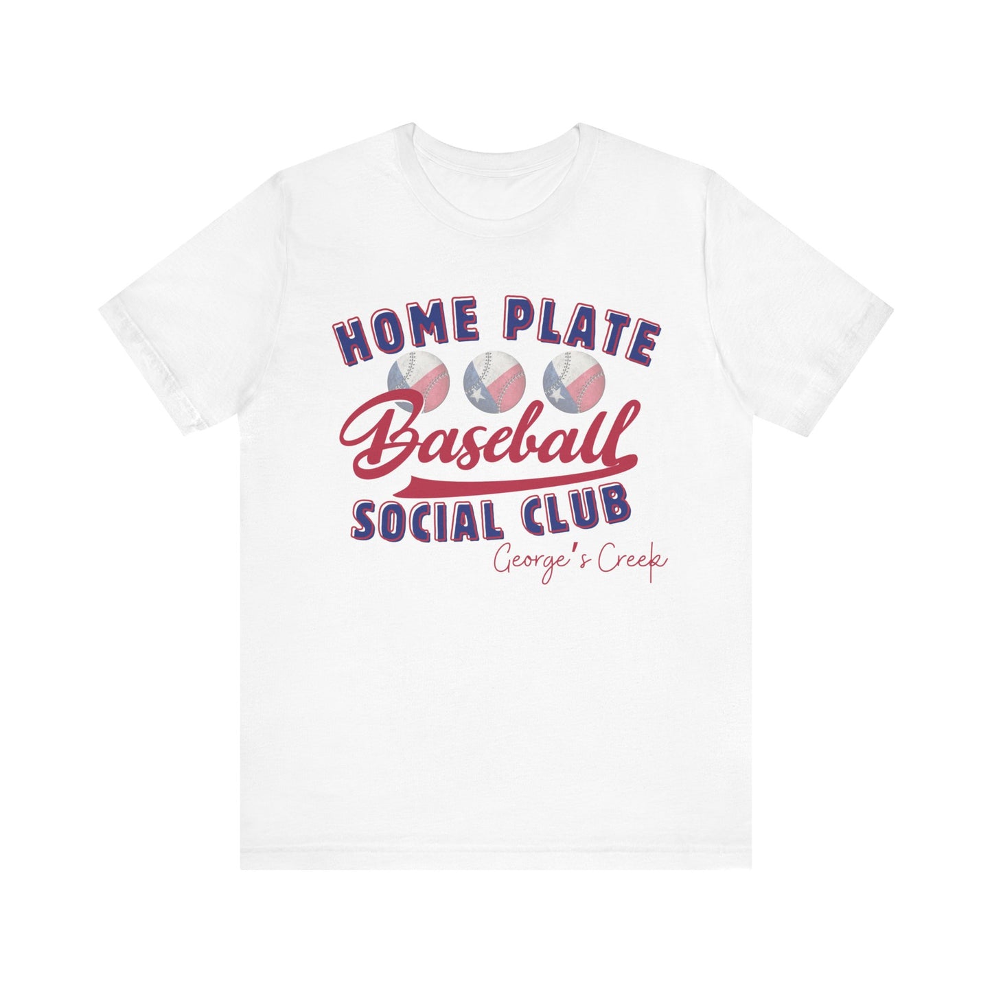 George's Creek Home Plate Baseball Social Club T-Shirt, Sideline Social Club Tee, George's Creek TShirt