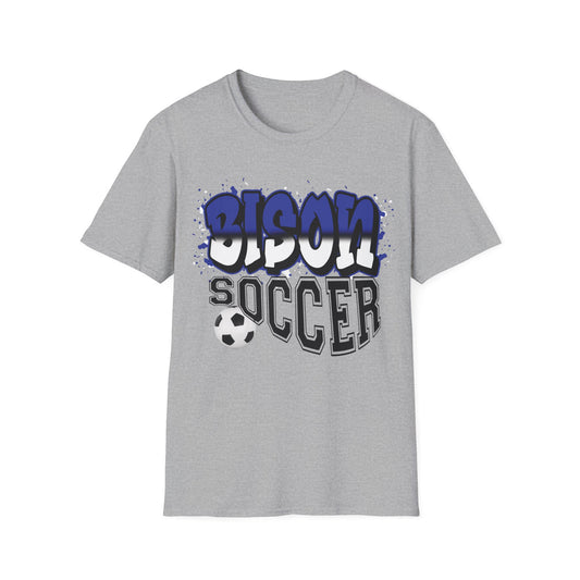 Bedford Bison Soccer, Bedford School Spirit Shirt, Bison T-Shirt, Bedford Blue, Bedford PA, Bedford Team Spirit Soccer Mom