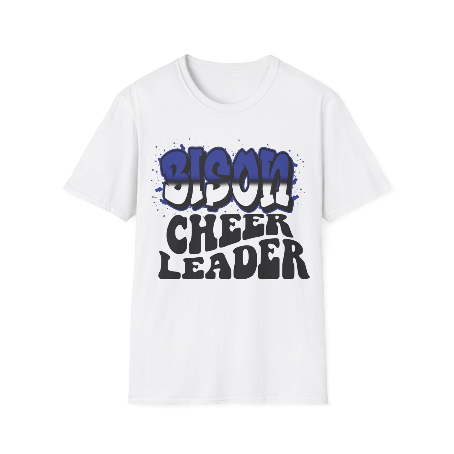 Bedford Bison Cheerleader, Bedford School Spirit Shirt, Bison T-Shirt, Bedford Blue, Bedford PA, Bedford Team Spirit Softball Mom