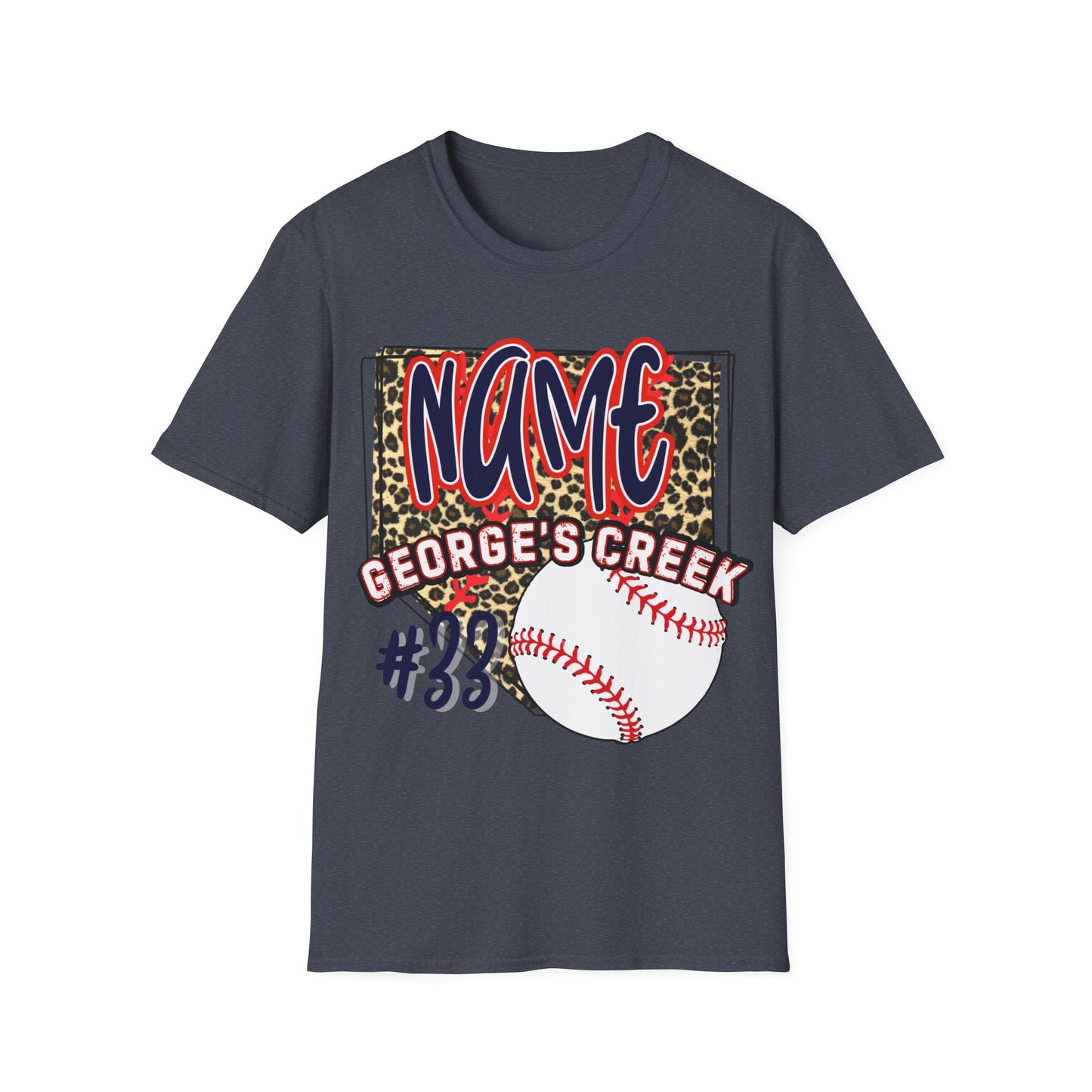 George's Creek Custom T-Shirt for Baseball with number