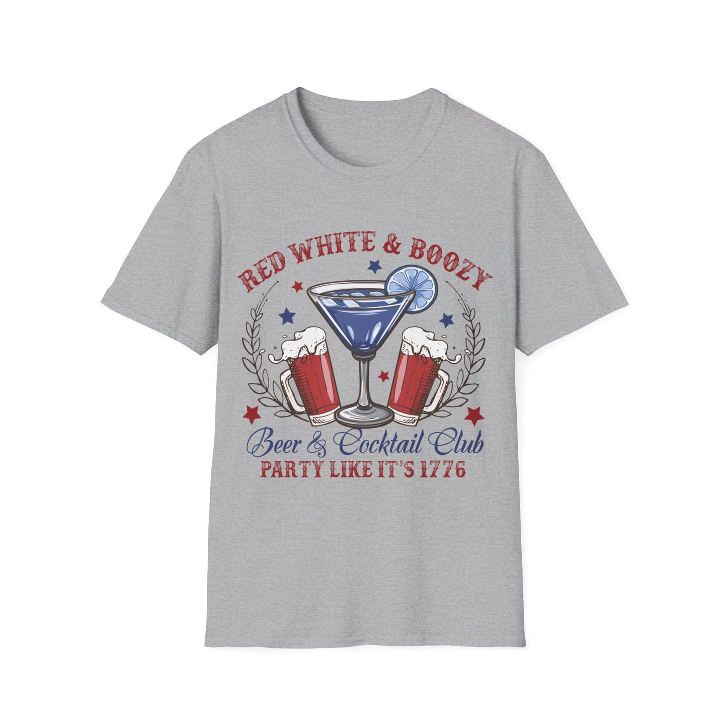 Red, White & Boozy T-Shirt, 4th of July Shirt, Independence Day Tshirt, Gift for Mom Shirt