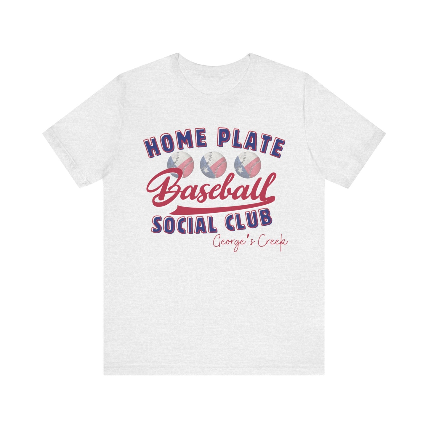 George's Creek Home Plate Baseball Social Club T-Shirt, Sideline Social Club Tee, George's Creek TShirt