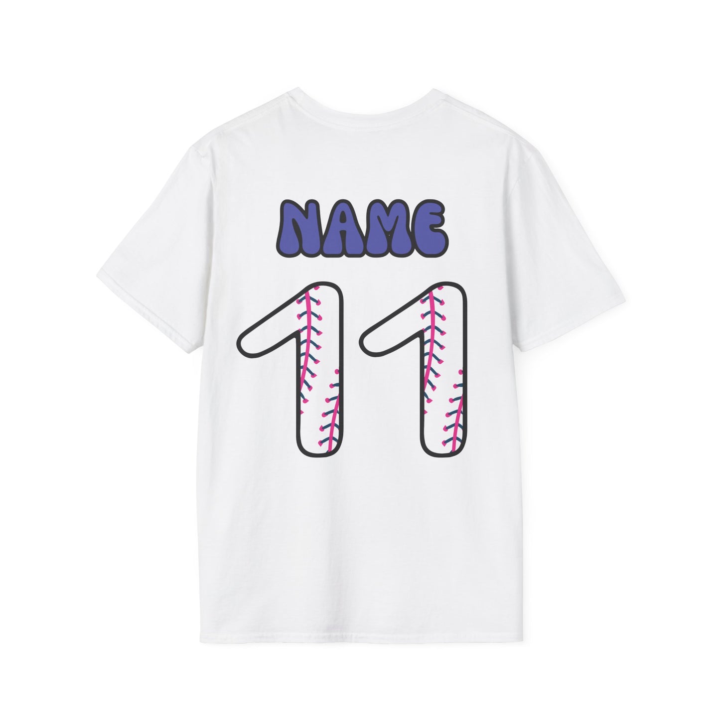 Crick Bratz MAMA Softball Shirt with PERSONALIZED Name & Number on Back