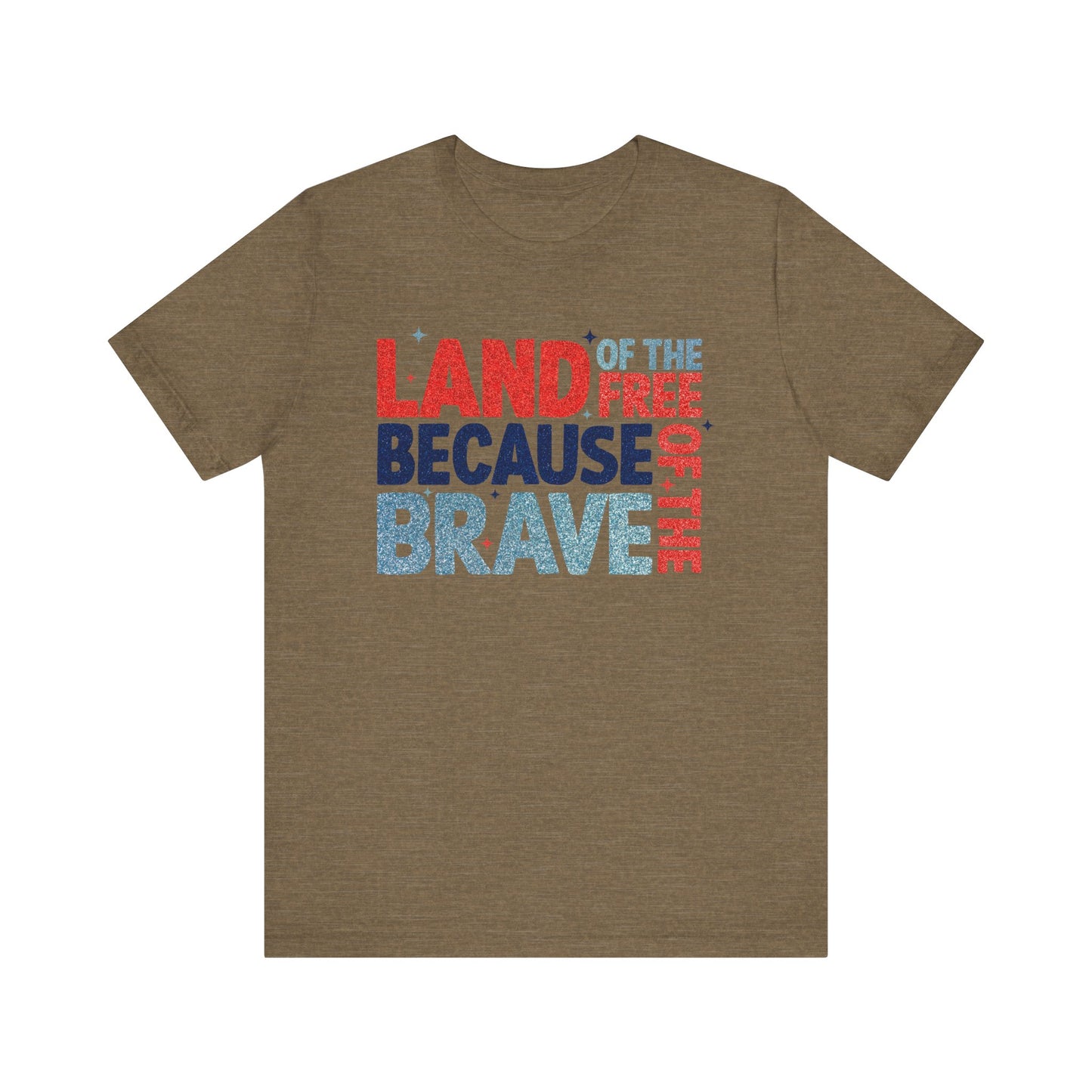 Fourth of July T-Shirt, Memorial Day Shirt, Land of the free TShirt, Independence Day Tee