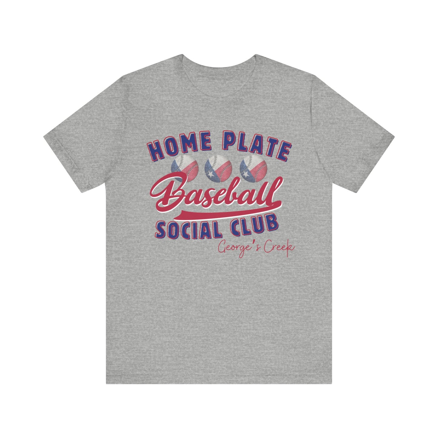 George's Creek Home Plate Baseball Social Club T-Shirt, Sideline Social Club Tee, George's Creek TShirt