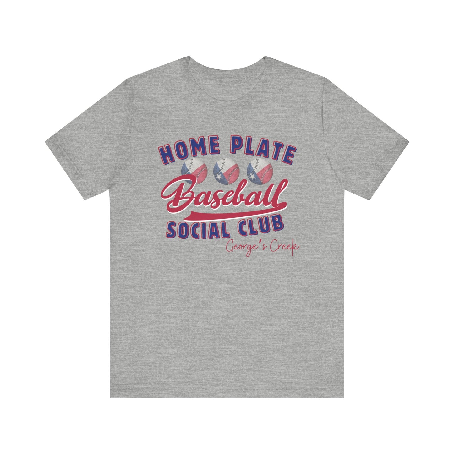 George's Creek Home Plate Baseball Social Club T-Shirt, Sideline Social Club Tee, George's Creek TShirt