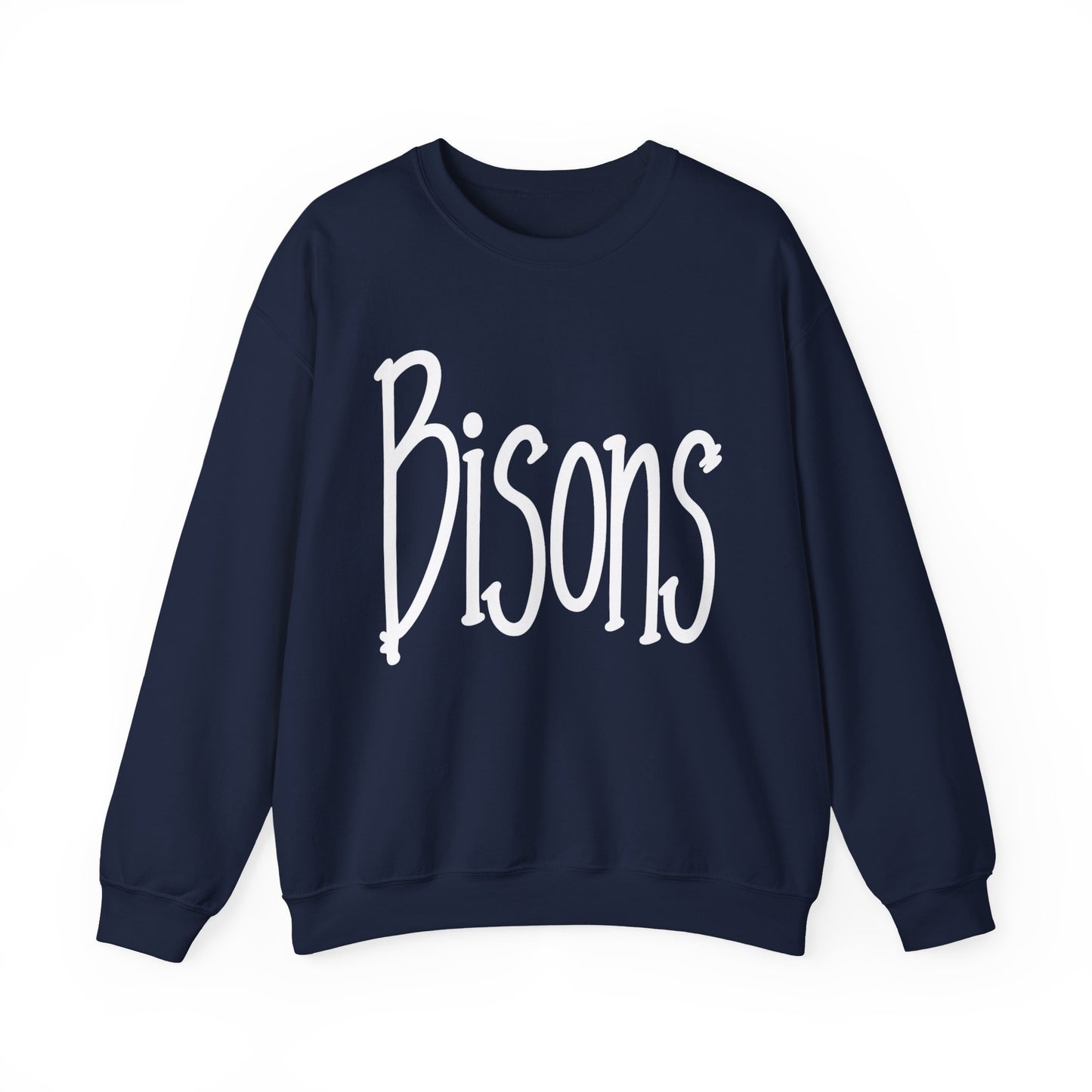 Bedford Bison CREWNECK Sweatshirt Parents Grandparents, Softball Game Day Crew Neck, Sports Fan Apparel, Team Spirit