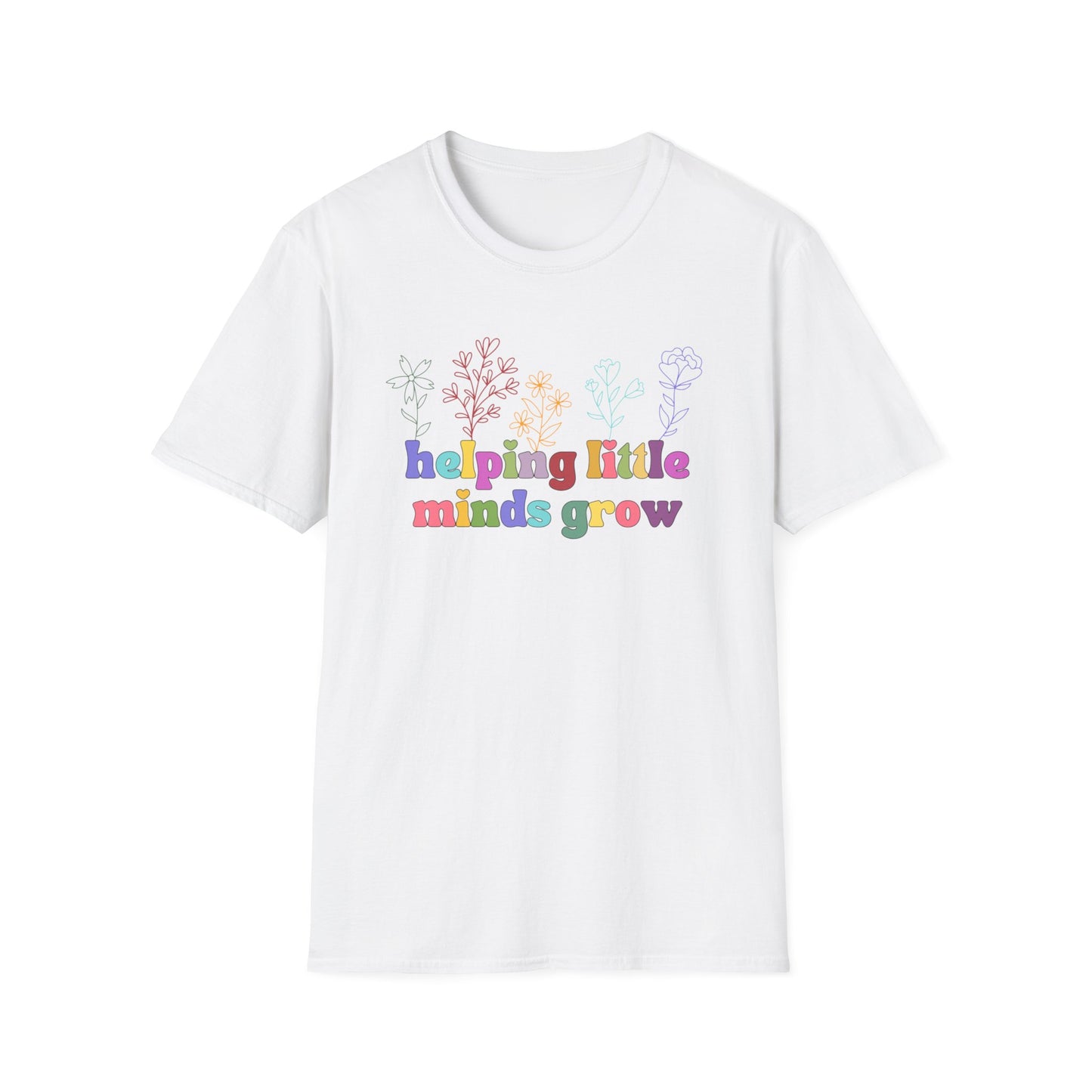 Teacher shirt Helping Little Minds, Cute Flower Teacher Shirt, Teacher Day Shirt, Teacher Team Shirts, Teacher gift with flowers