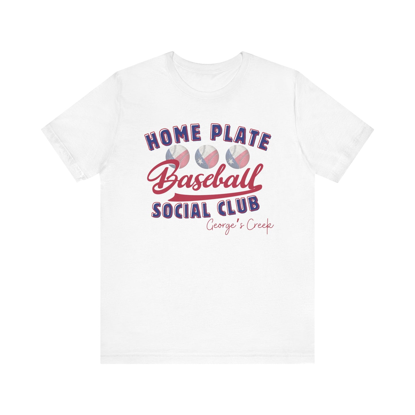 George's Creek Home Plate Baseball Social Club T-Shirt, Sideline Social Club Tee, George's Creek TShirt