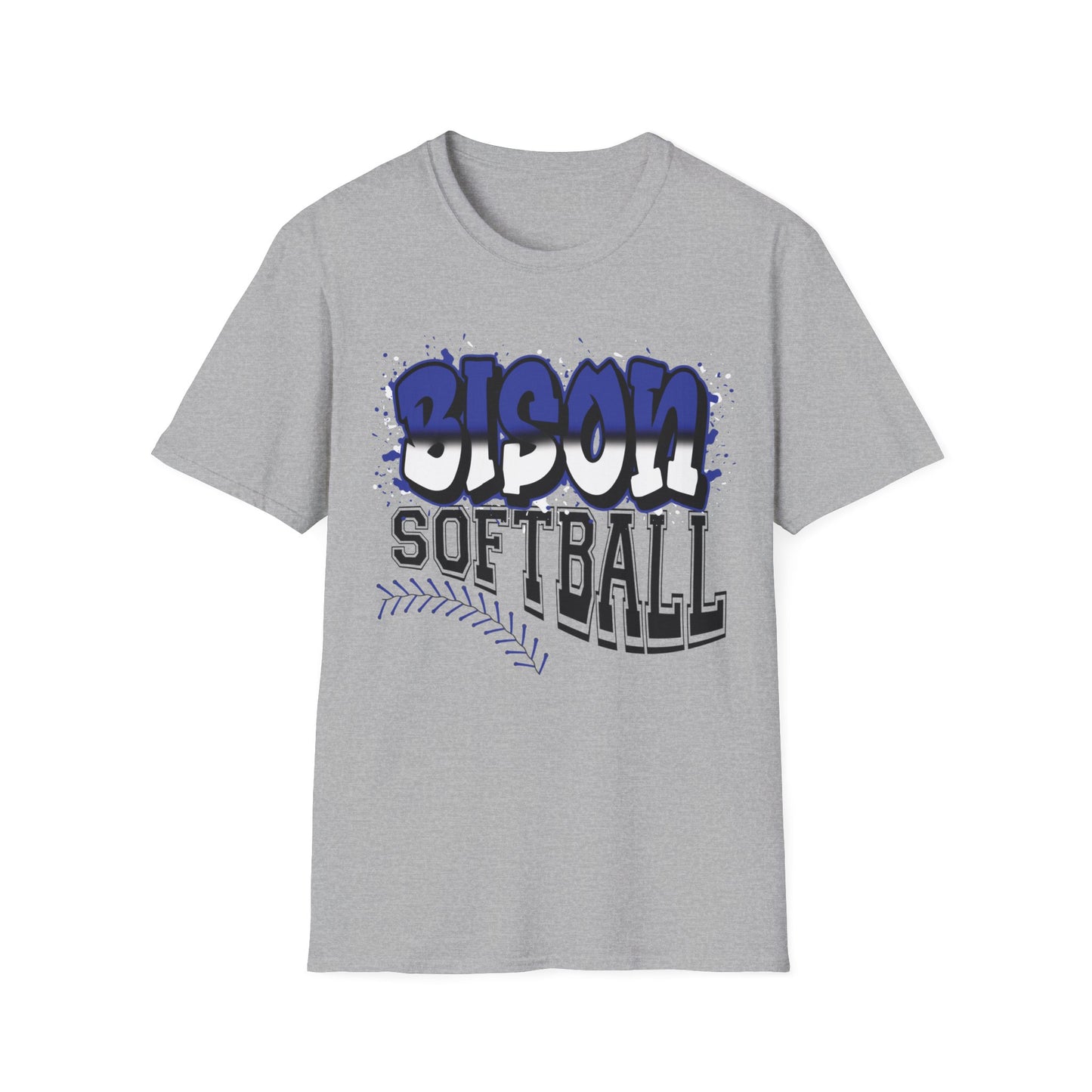 Bedford Bison Softball, Bedford School Spirit Shirt, Bison T-Shirt, Bedford Blue, Bedford PA, Bedford Team Spirit Softball Mom, Softball Dad