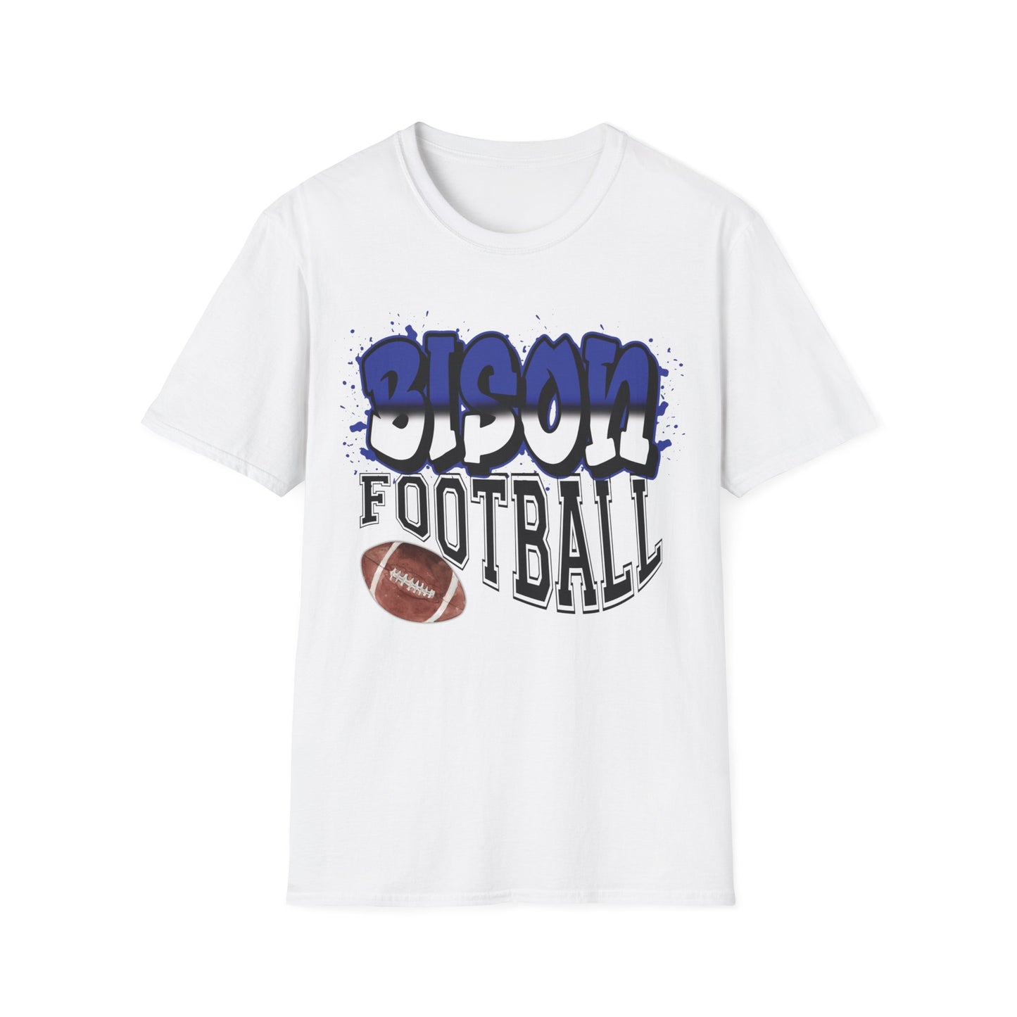 Bedford Bison Football T-Shirt, Bison School Spirit Shirt, Bison T-Shirt, Bedford Blue, Bedford PA, Bedford Team Spirit