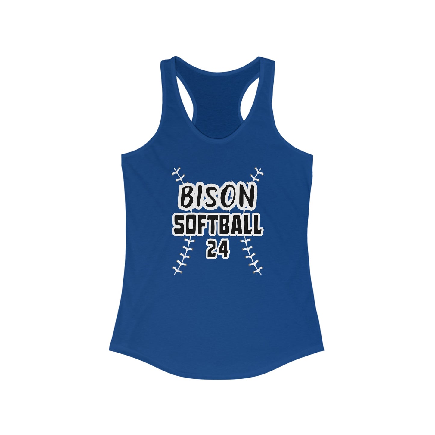 Personalized Bedford Bison Softball Racerback Tank, Softball Mom Tank, Bedford PA Shirt Personalized Softball