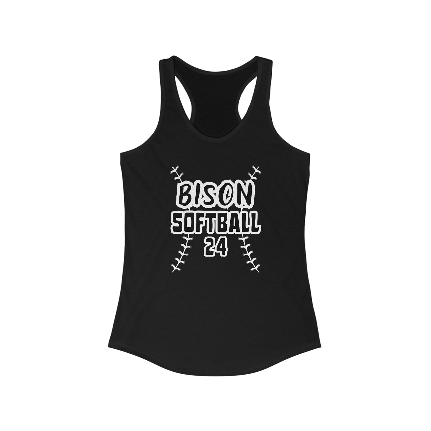 Personalized Bedford Bison Softball Racerback Tank, Softball Mom Tank, Bedford PA Shirt Personalized Softball