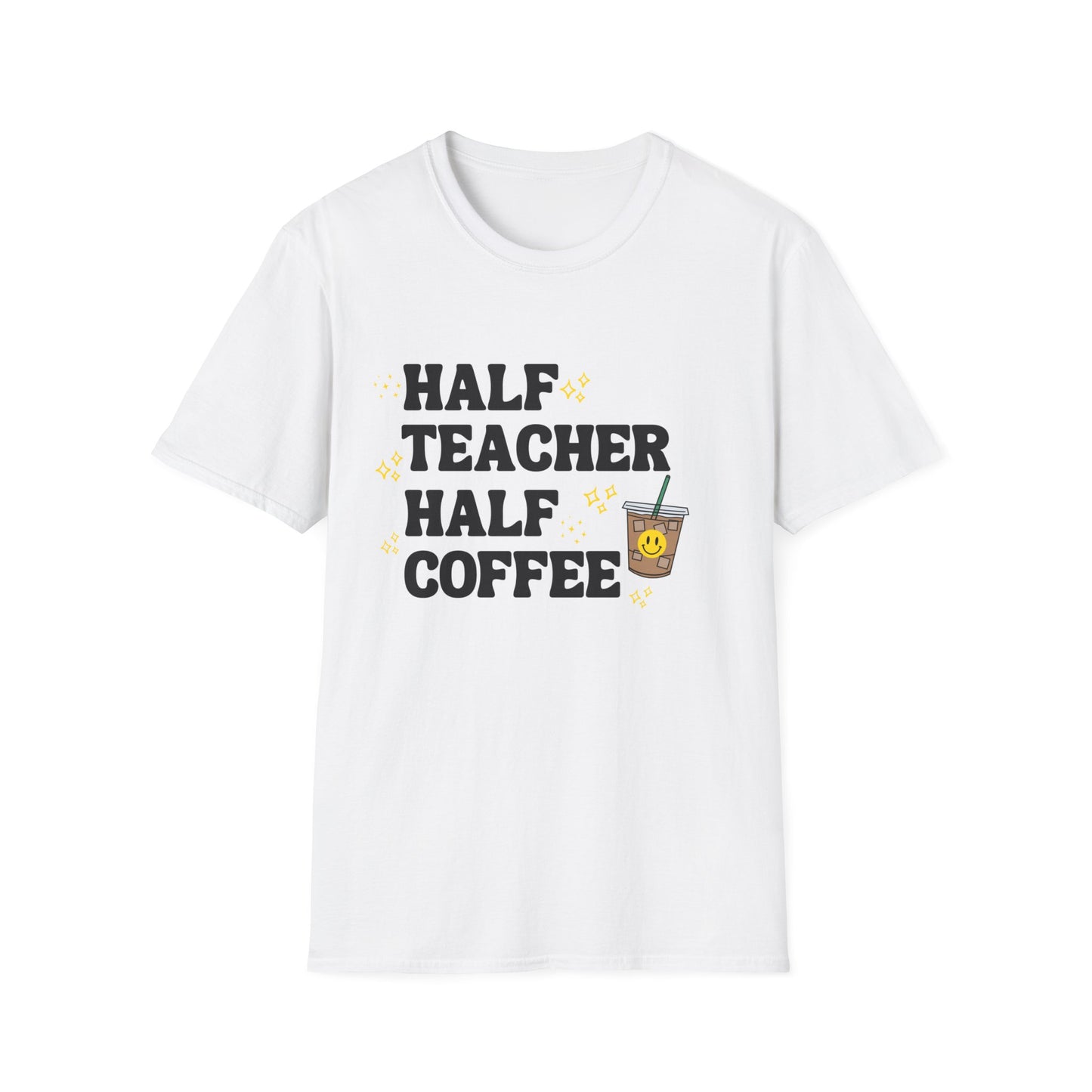 Half Teacher Half Coffee shirt, Teacher week, Coffee Teacher Shirt, Teacher Day Shirt, Teacher Team Shirts, Teacher gift, Teacher Coffee Tee