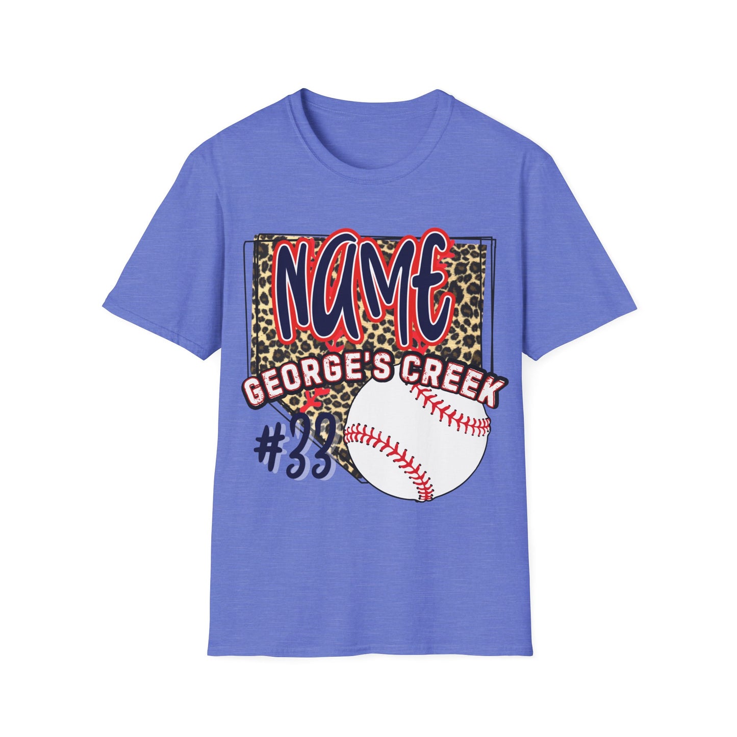 George's Creek Custom T-Shirt for Baseball with number