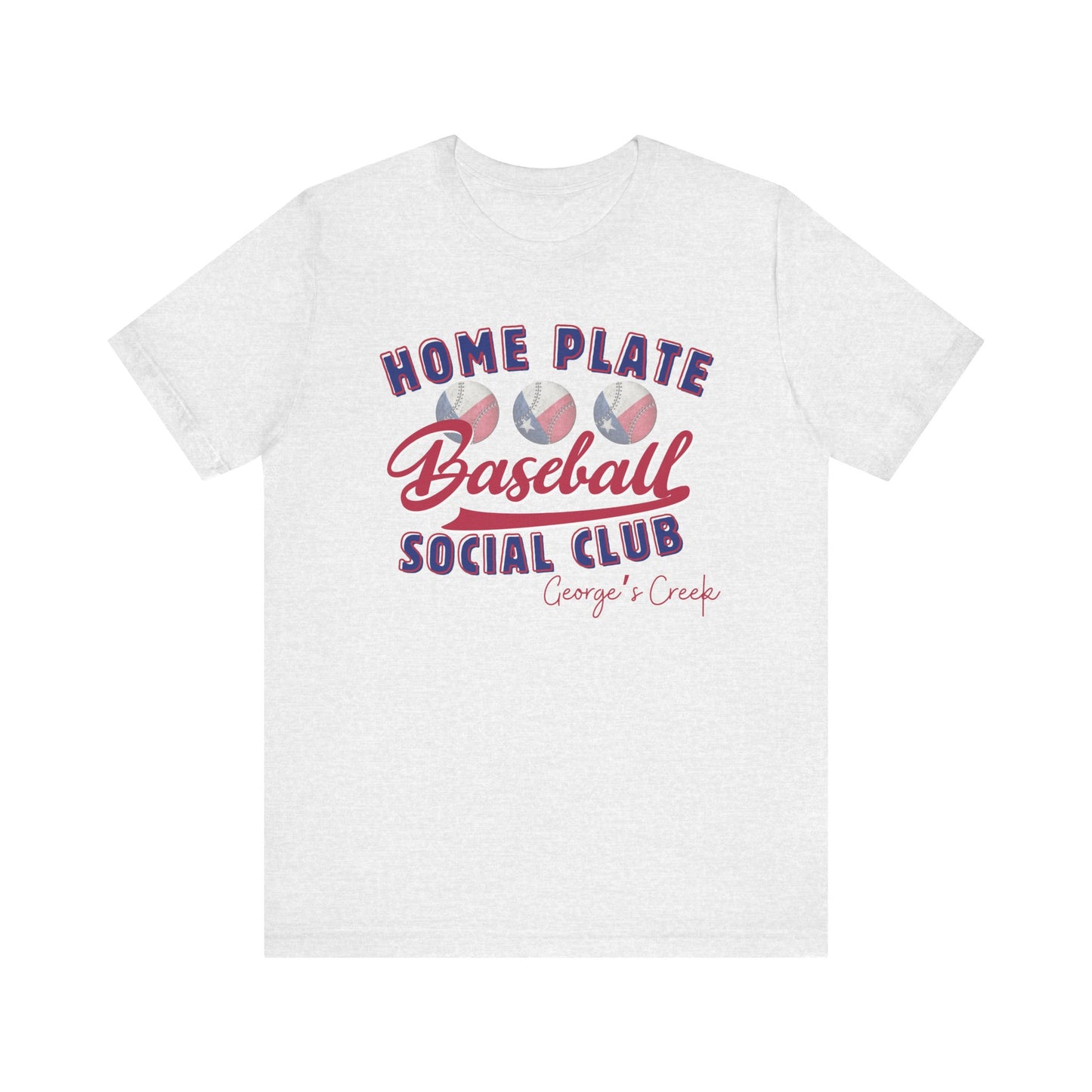 George's Creek Home Plate Baseball Social Club T-Shirt, Sideline Social Club Tee, George's Creek TShirt