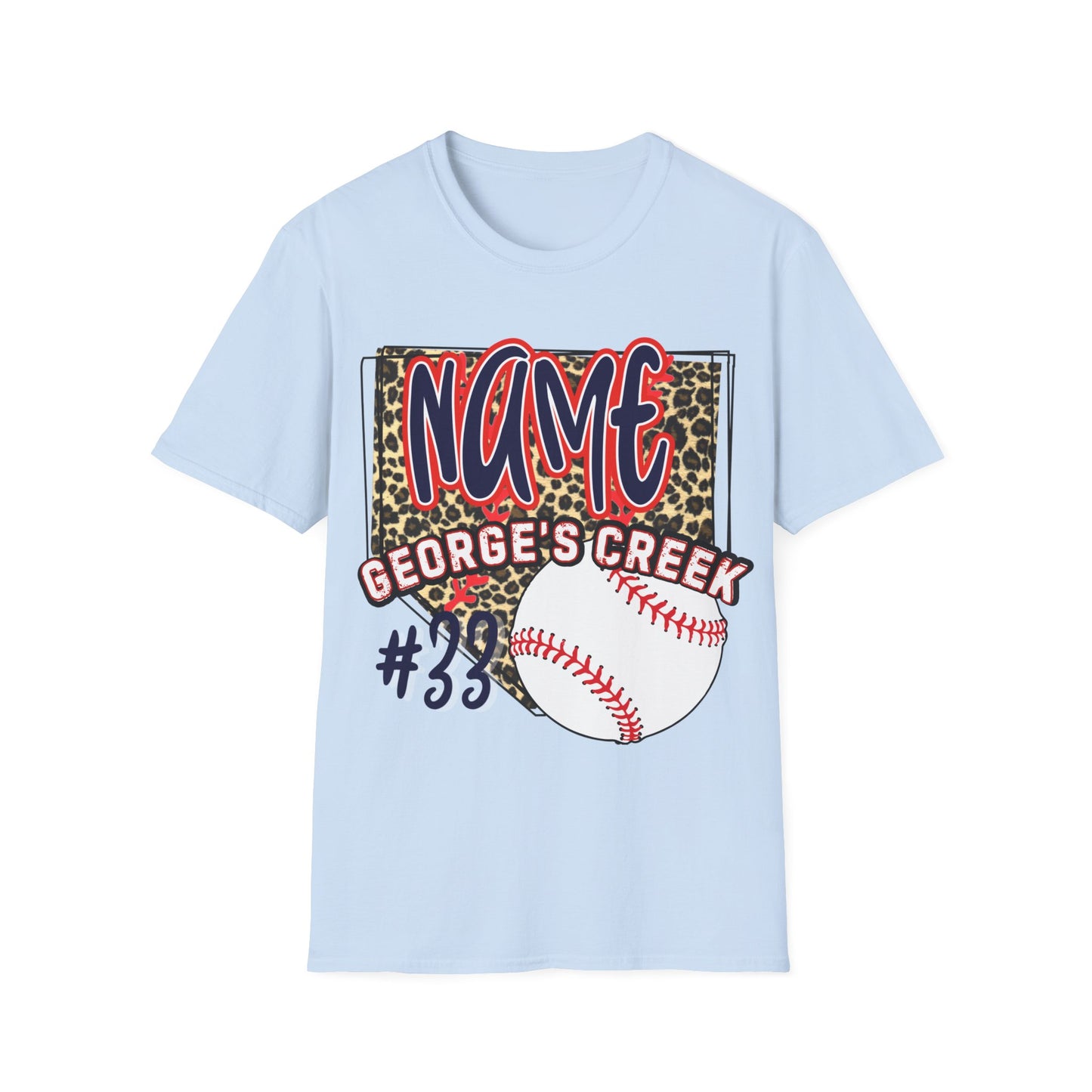 George's Creek Custom T-Shirt for Baseball with number