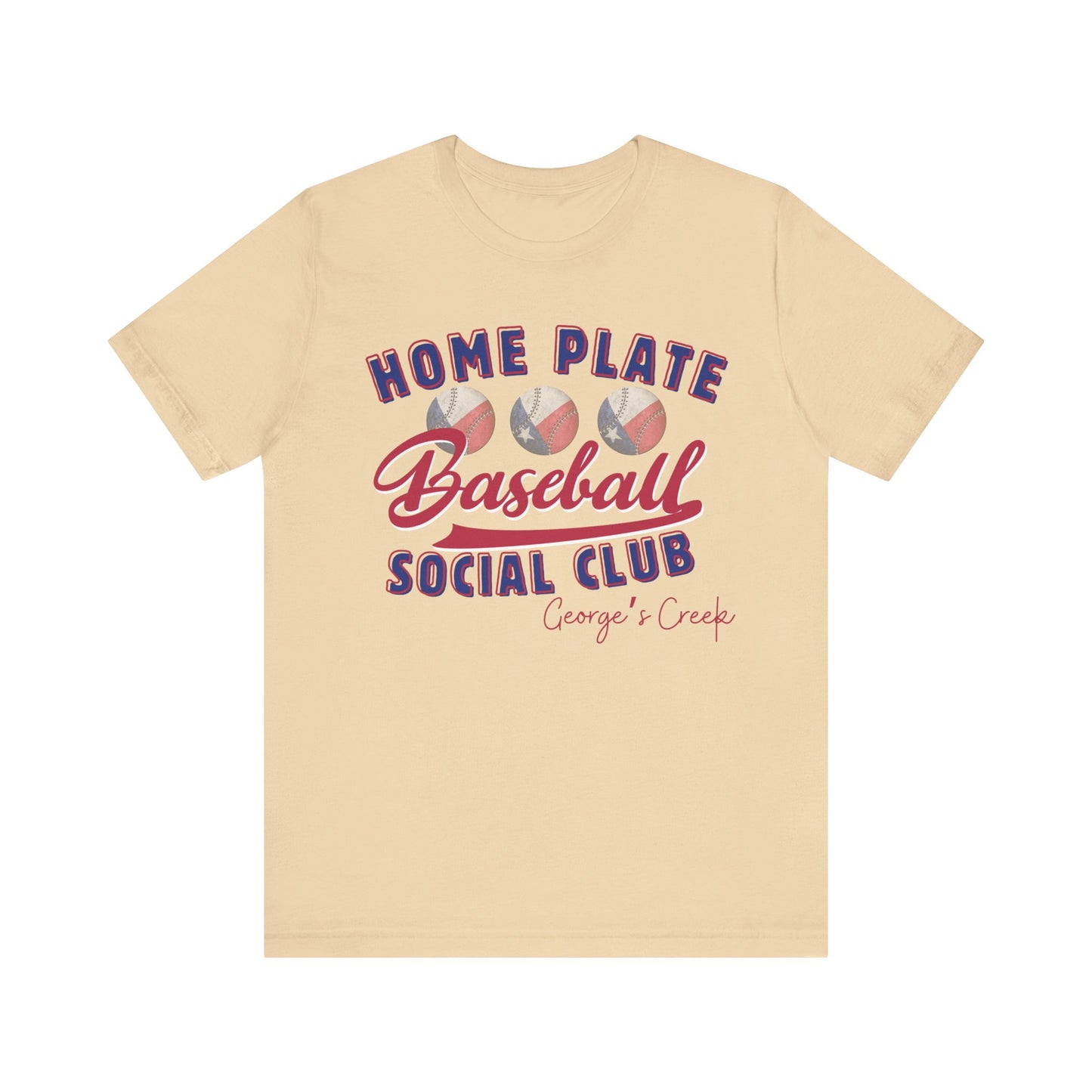 George's Creek Home Plate Baseball Social Club T-Shirt, Sideline Social Club Tee, George's Creek TShirt