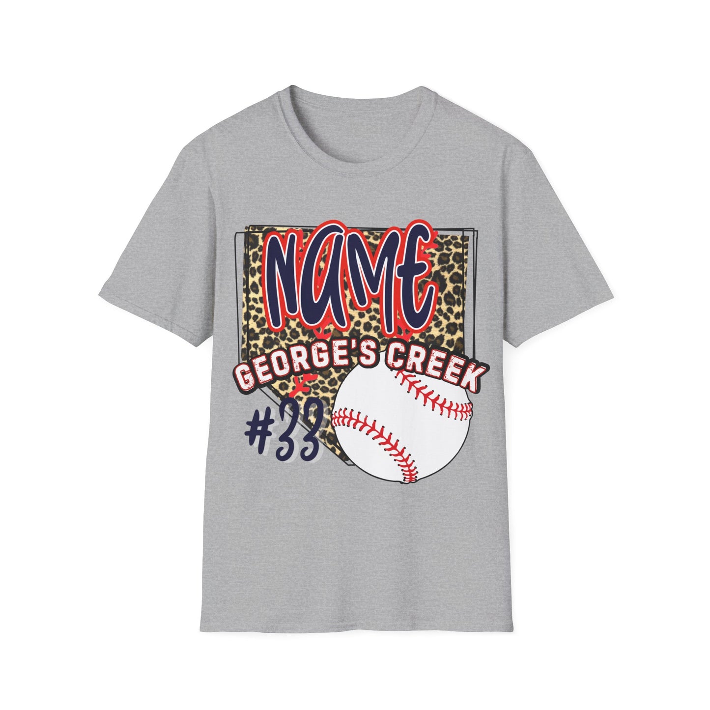 George's Creek Custom T-Shirt for Baseball with number