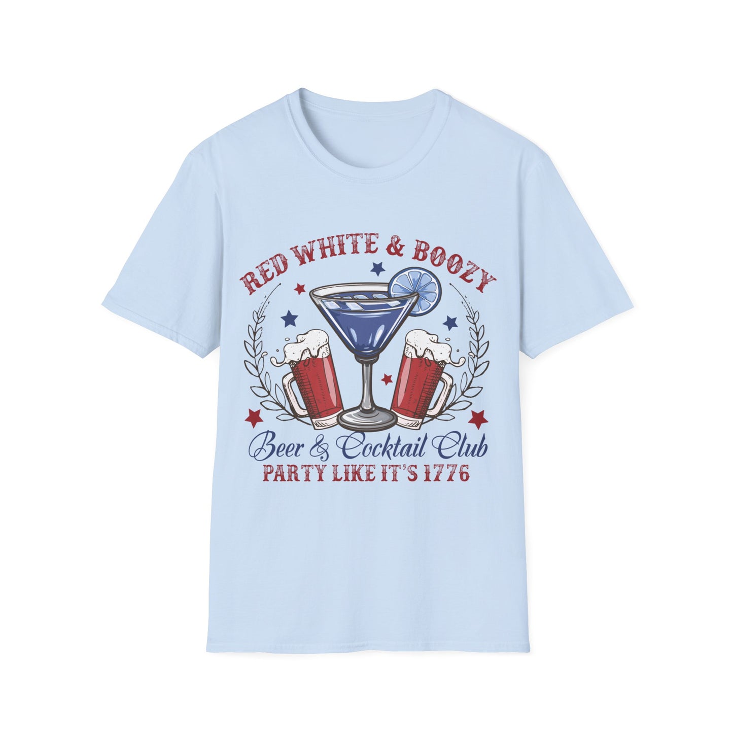 Red, White & Boozy T-Shirt, 4th of July Shirt, Independence Day Tshirt, Gift for Mom Shirt