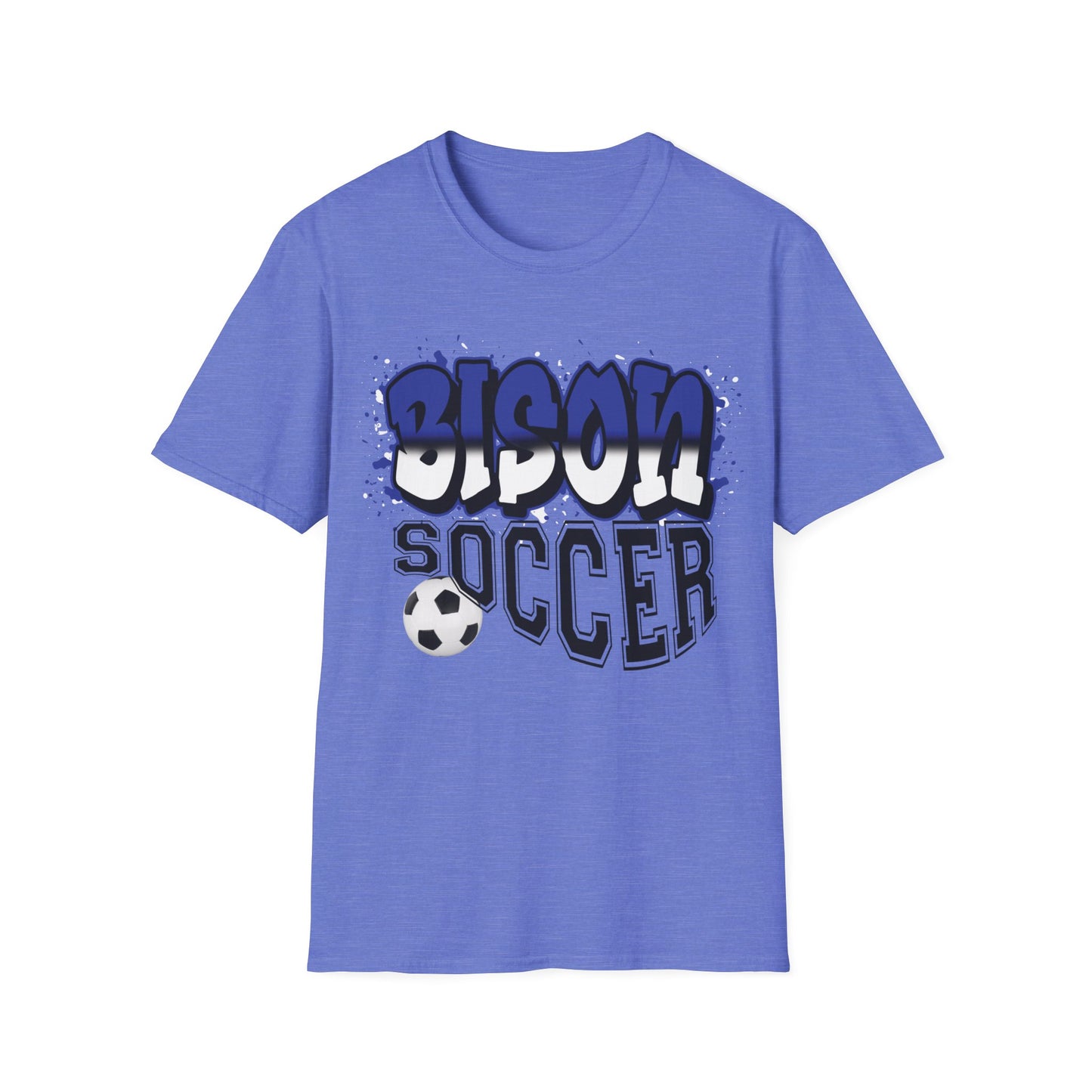 Bedford Bison Soccer, Bedford School Spirit Shirt, Bison T-Shirt, Bedford Blue, Bedford PA, Bedford Team Spirit Soccer Mom