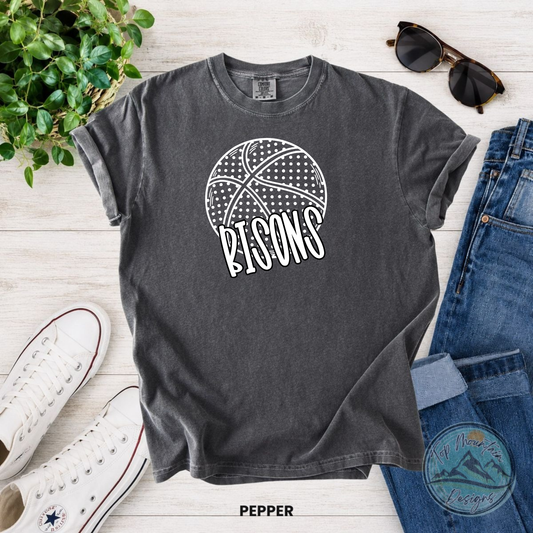 Bisons Basketball Polka Dot